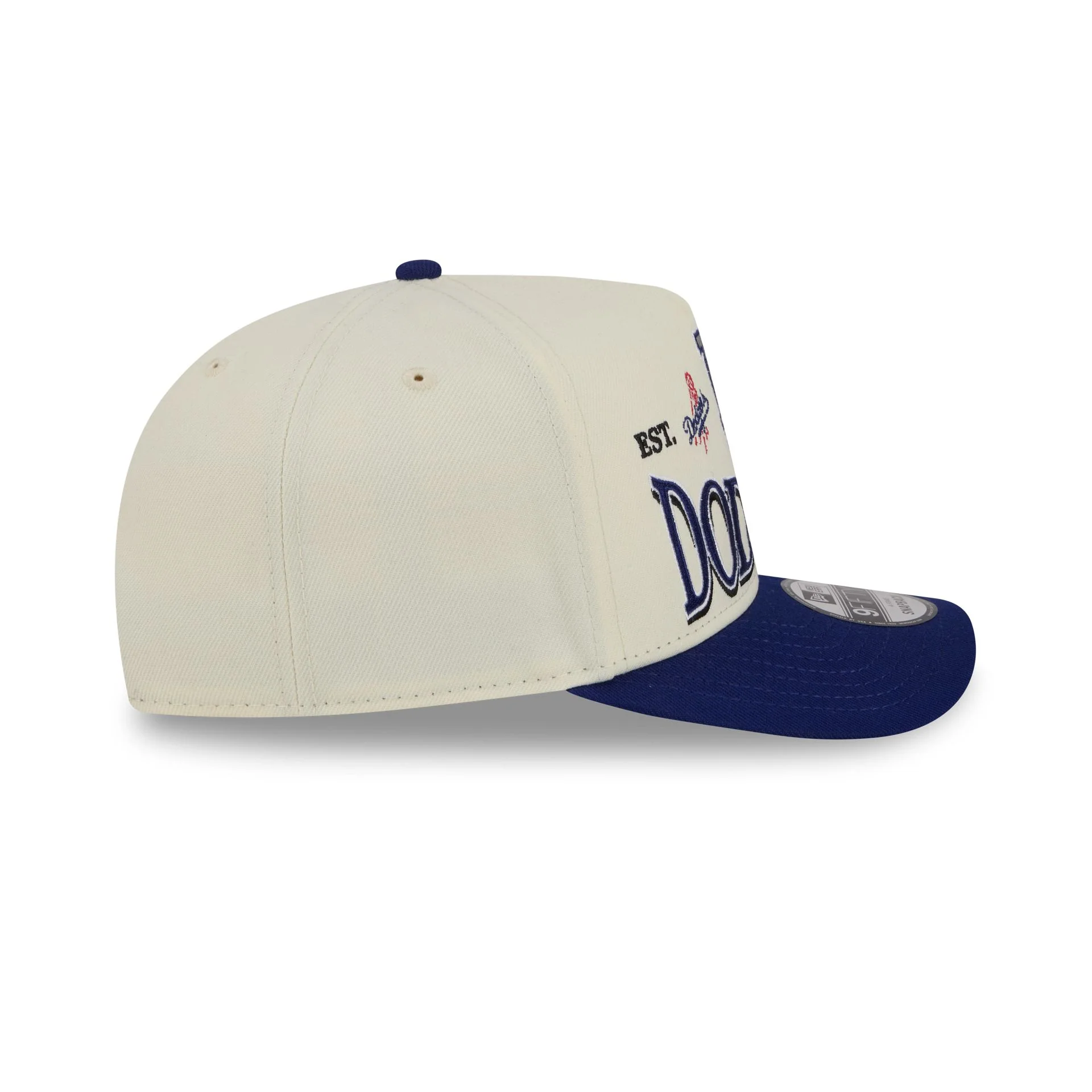 Los Angeles Dodgers Three Hit Chrome White 9FIFTY A-Frame Snapback Hat - Image 5