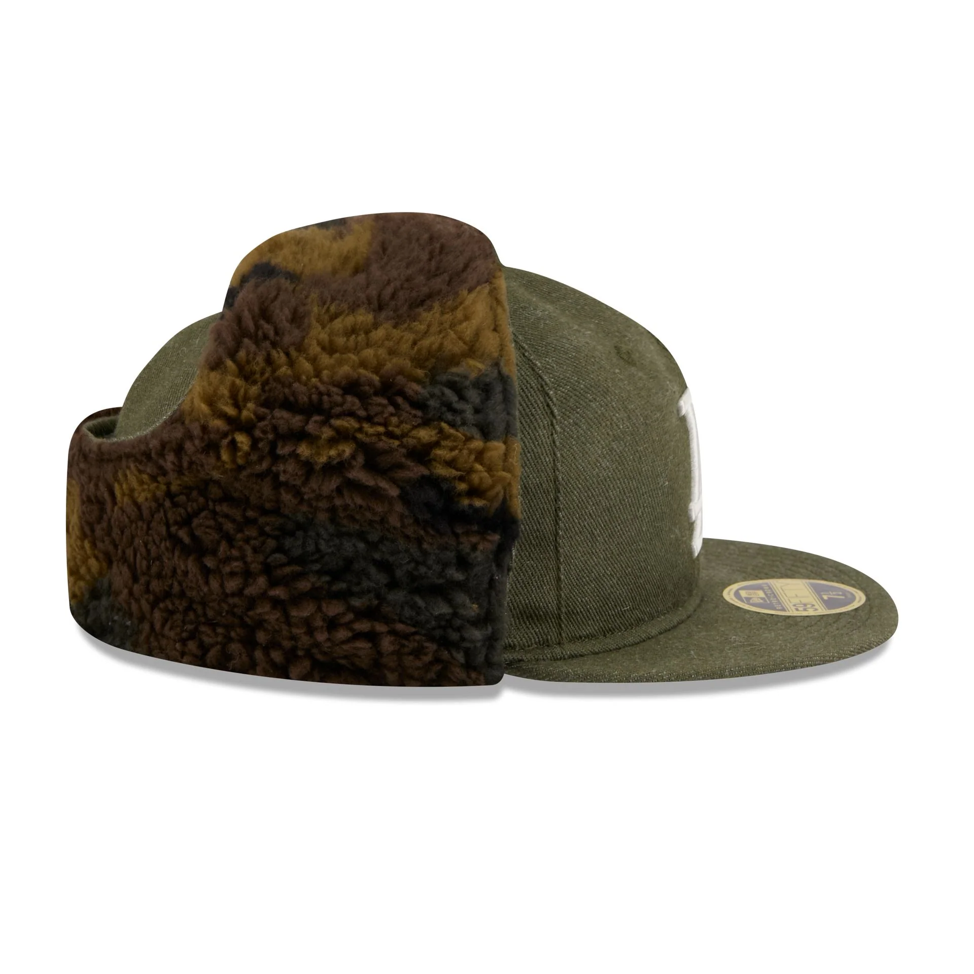 Los Angeles Dodgers Three Looms Cotton Twill Camo Retro Crown Dog Ear 59FIFTY Fitted Hat - Image 5