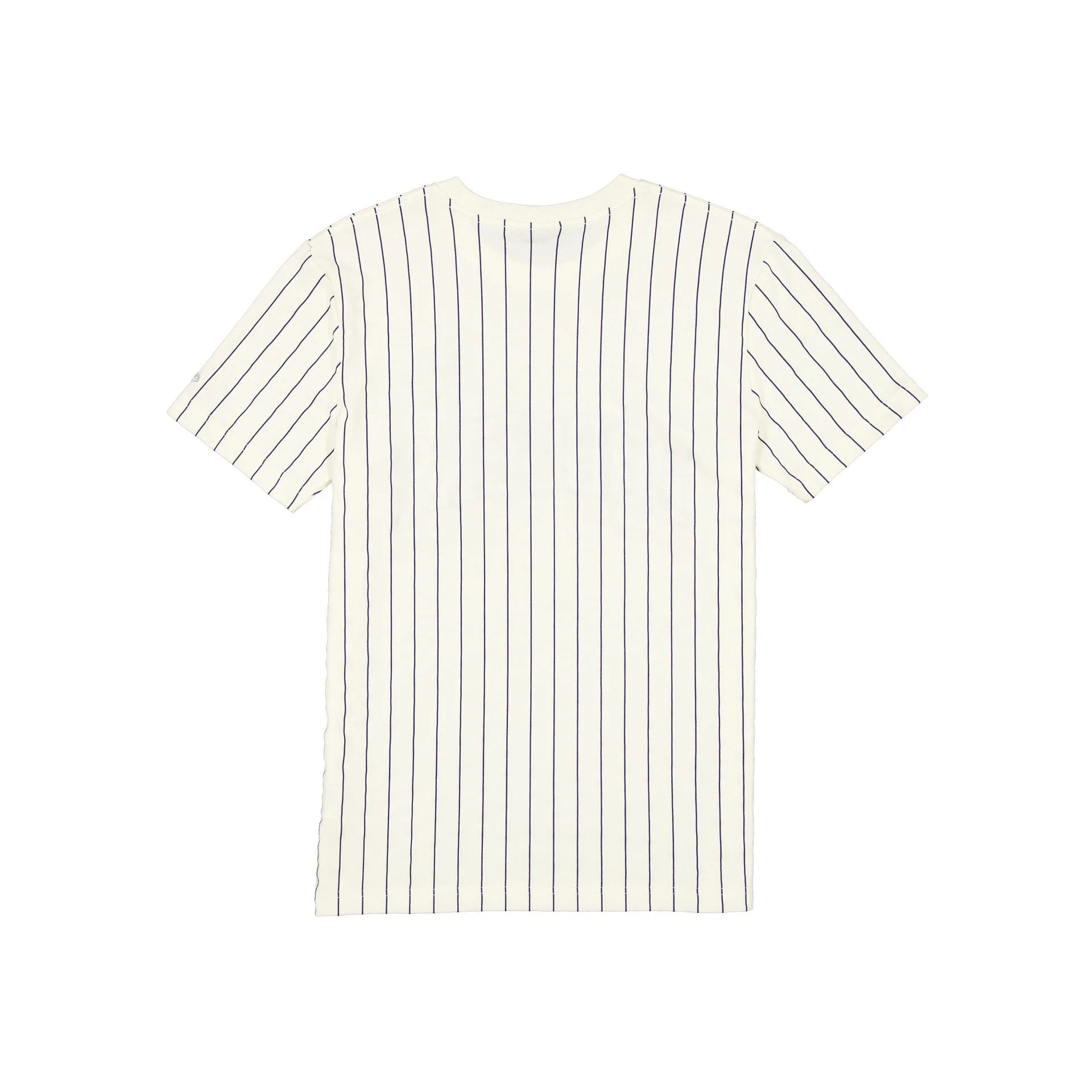 Los Angeles Dodgers Throwback Applique Pinstripe Chrome White T-Shirt - Image 2