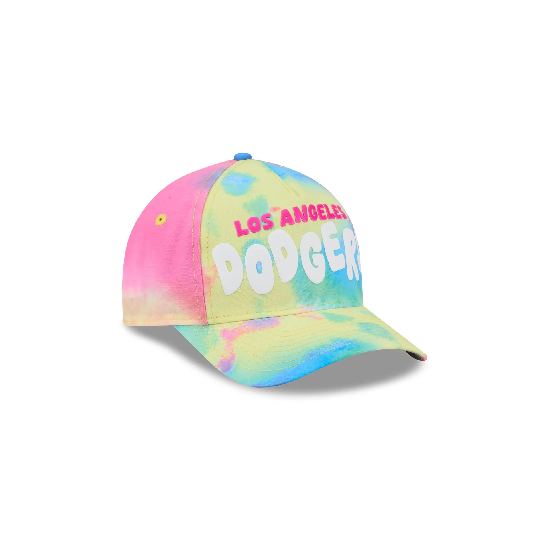 Los Angeles Dodgers Tie Dye Kids 9FORTY M-Crown A-Frame Snapback Hat - Image 3
