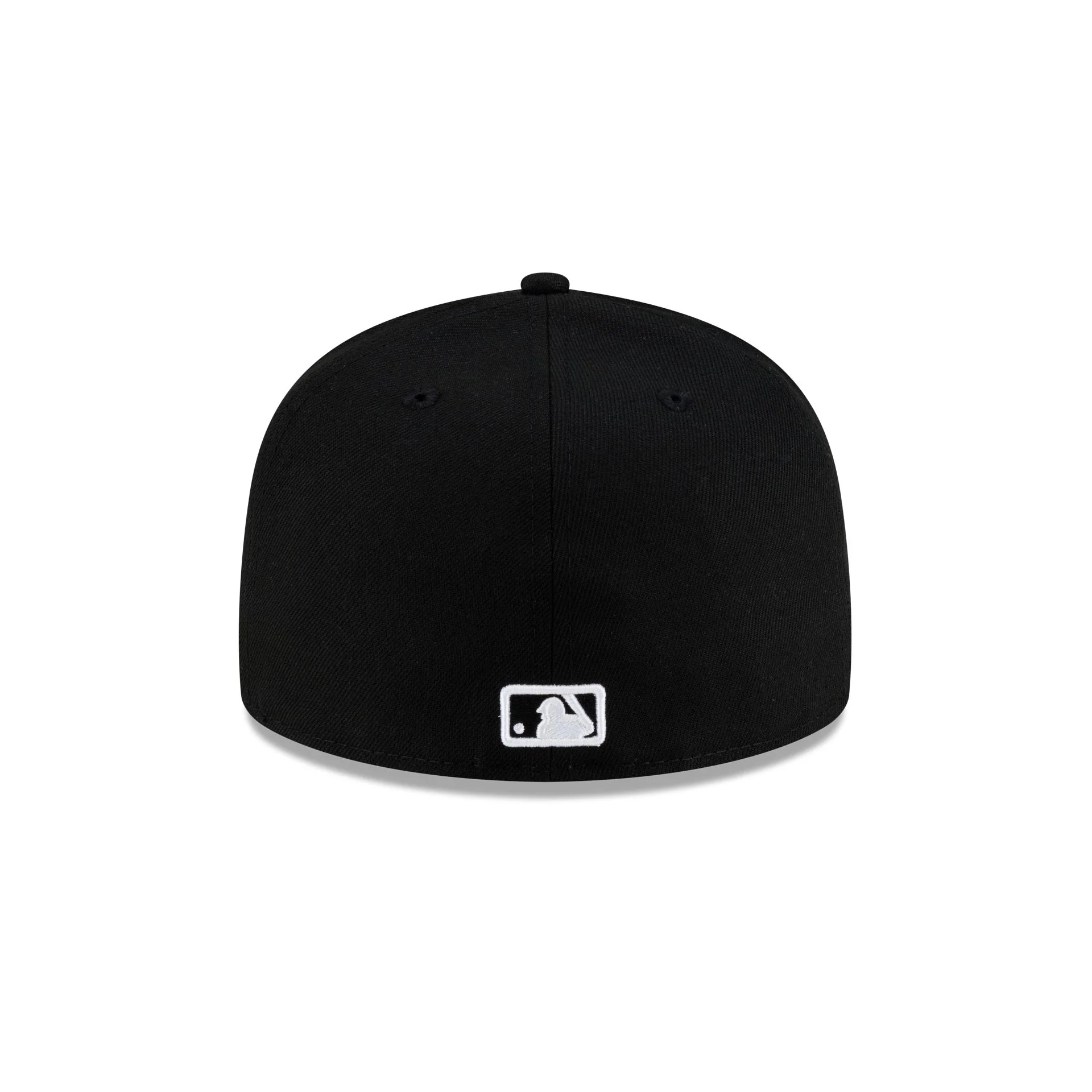 Los Angeles Dodgers Upside Down Logo Black 59FIFTY Fitted Hat - Image 6