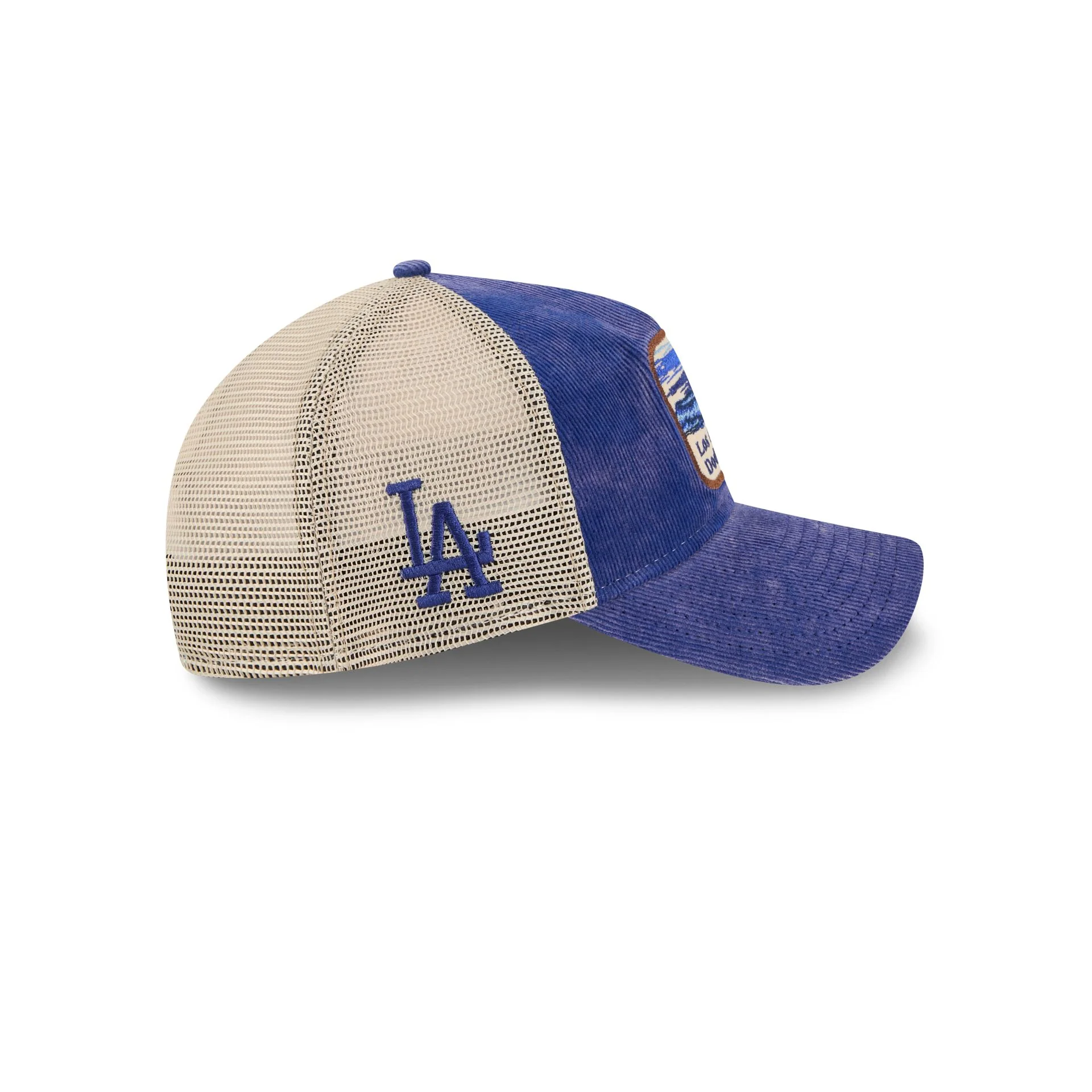 Los Angeles Dodgers Vintage Landscape 9TWENTY A-Frame Trucker Hat - Image 4