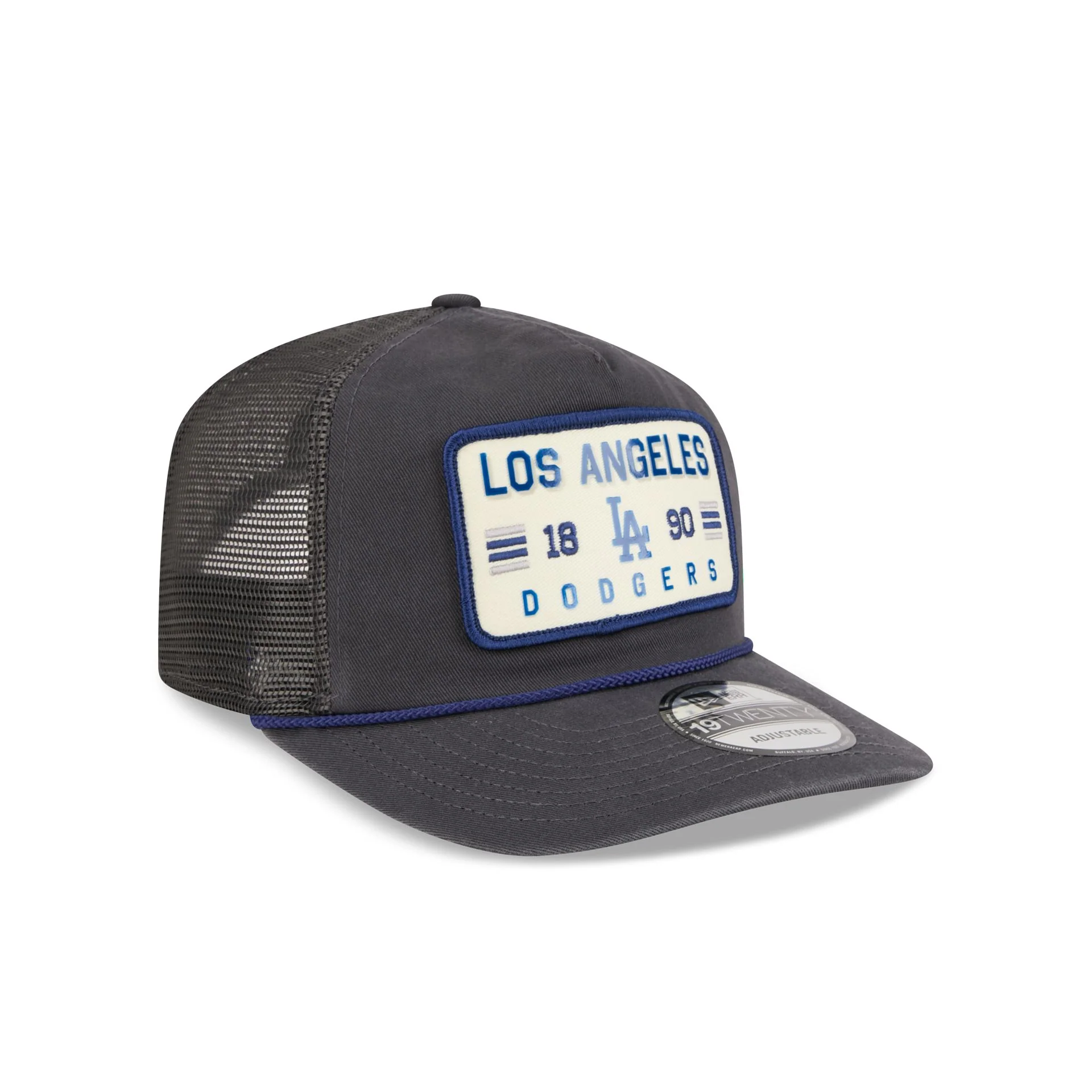 Los Angeles Dodgers Washed Graphite 19TWENTY Trucker Hat - Image 3
