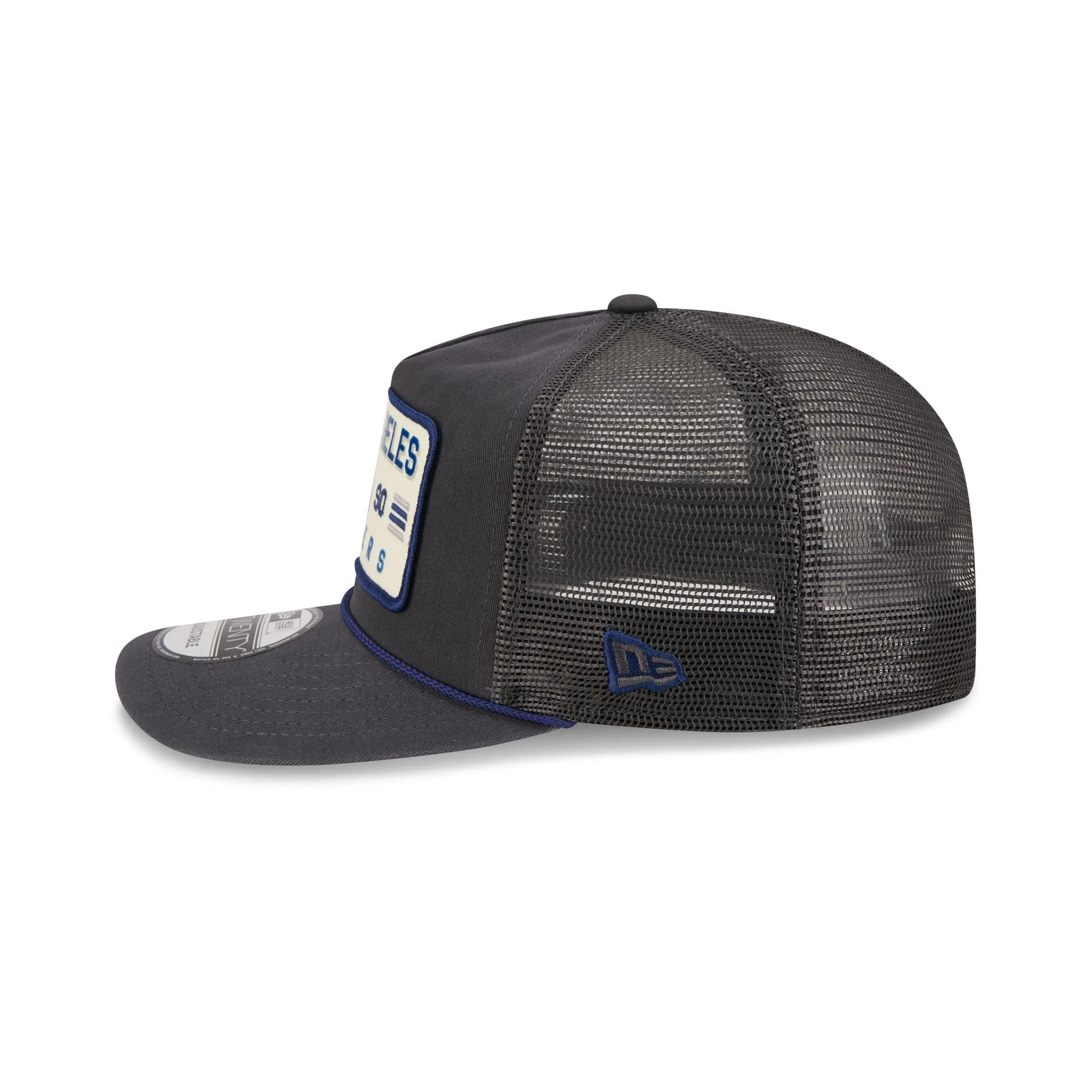 Los Angeles Dodgers Washed Graphite 19TWENTY Trucker Hat - Image 4