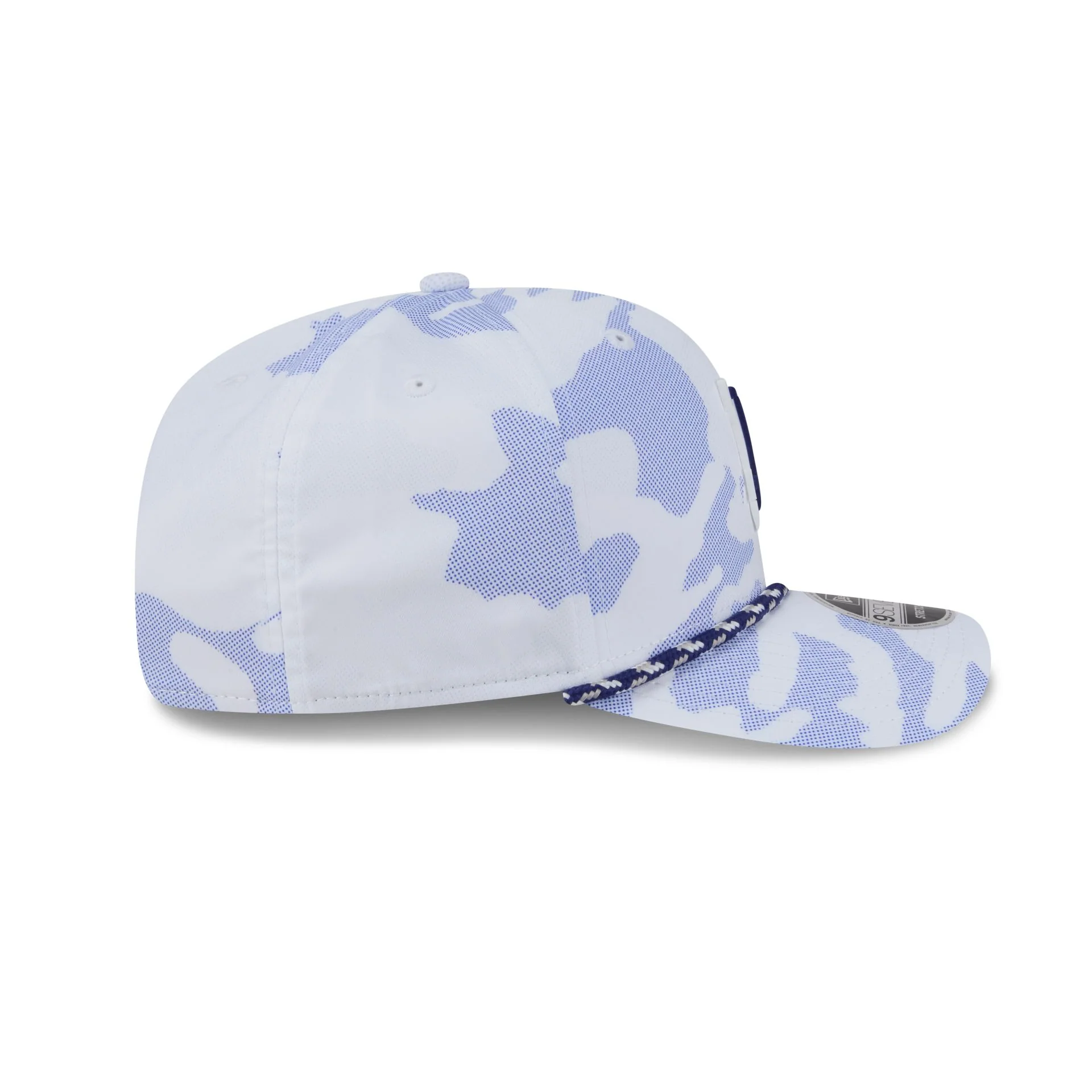 Los Angeles Dodgers White Camo Performance Rope 9SEVENTY Stretch-Snap Hat - Image 5
