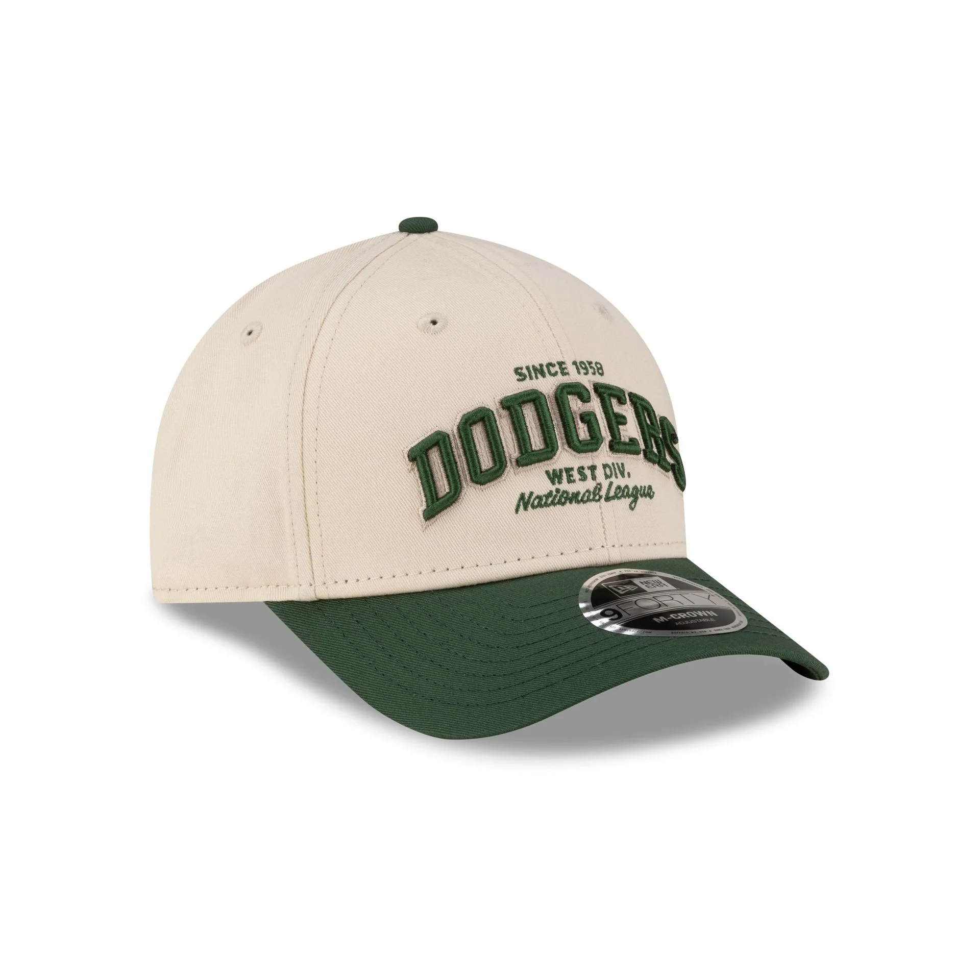 Los Angeles Dodgers Wordmark Light Cream 9FORTY M-Crown Adjustable Hat - Image 3