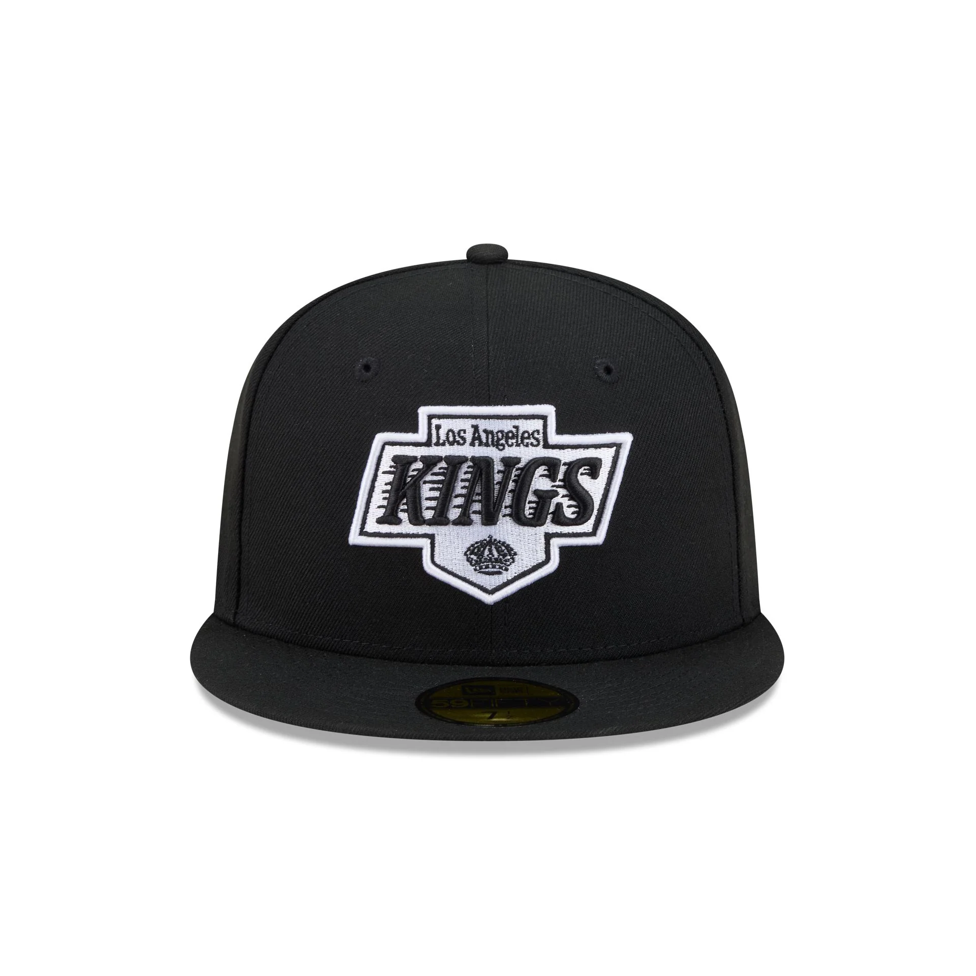 Los Angeles Kings Black and White Basic 59FIFTY Fitted Hat - Image 2