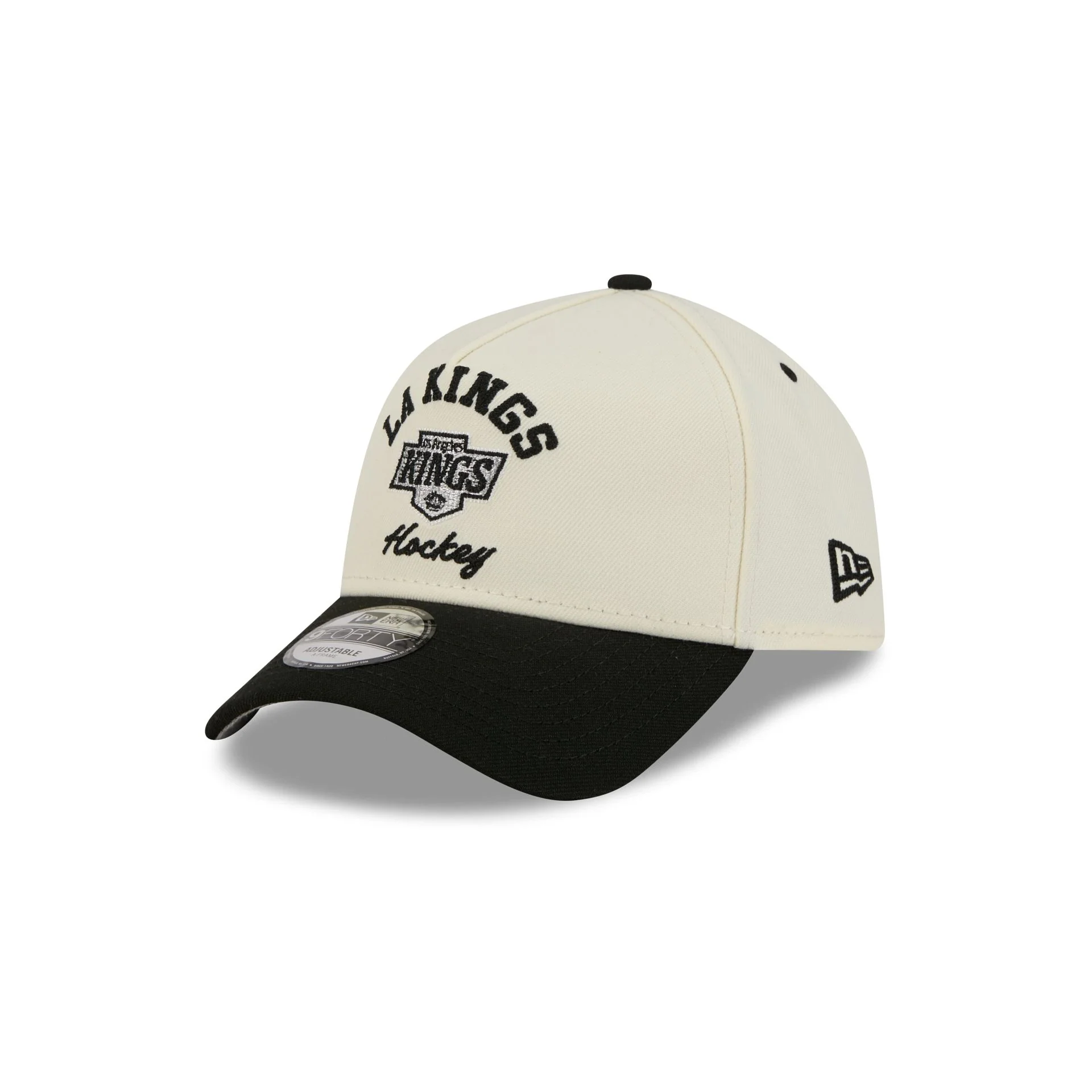 Los Angeles Kings Chrome White Arched 9FORTY A-Frame Snapback Hat - Image 3