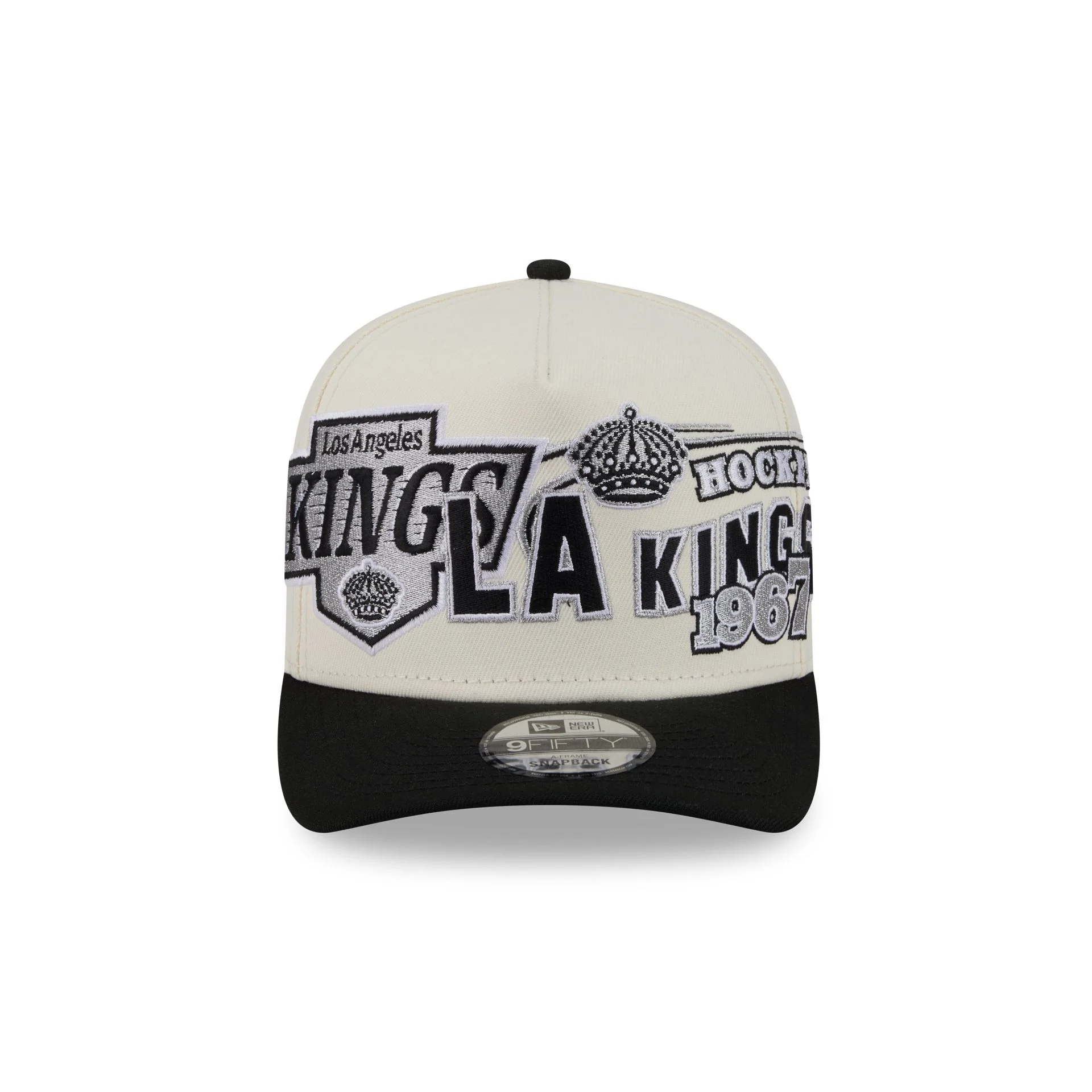 Los Angeles Kings Chrome White Classic 9FIFTY A-Frame Snapback Hat - Image 2