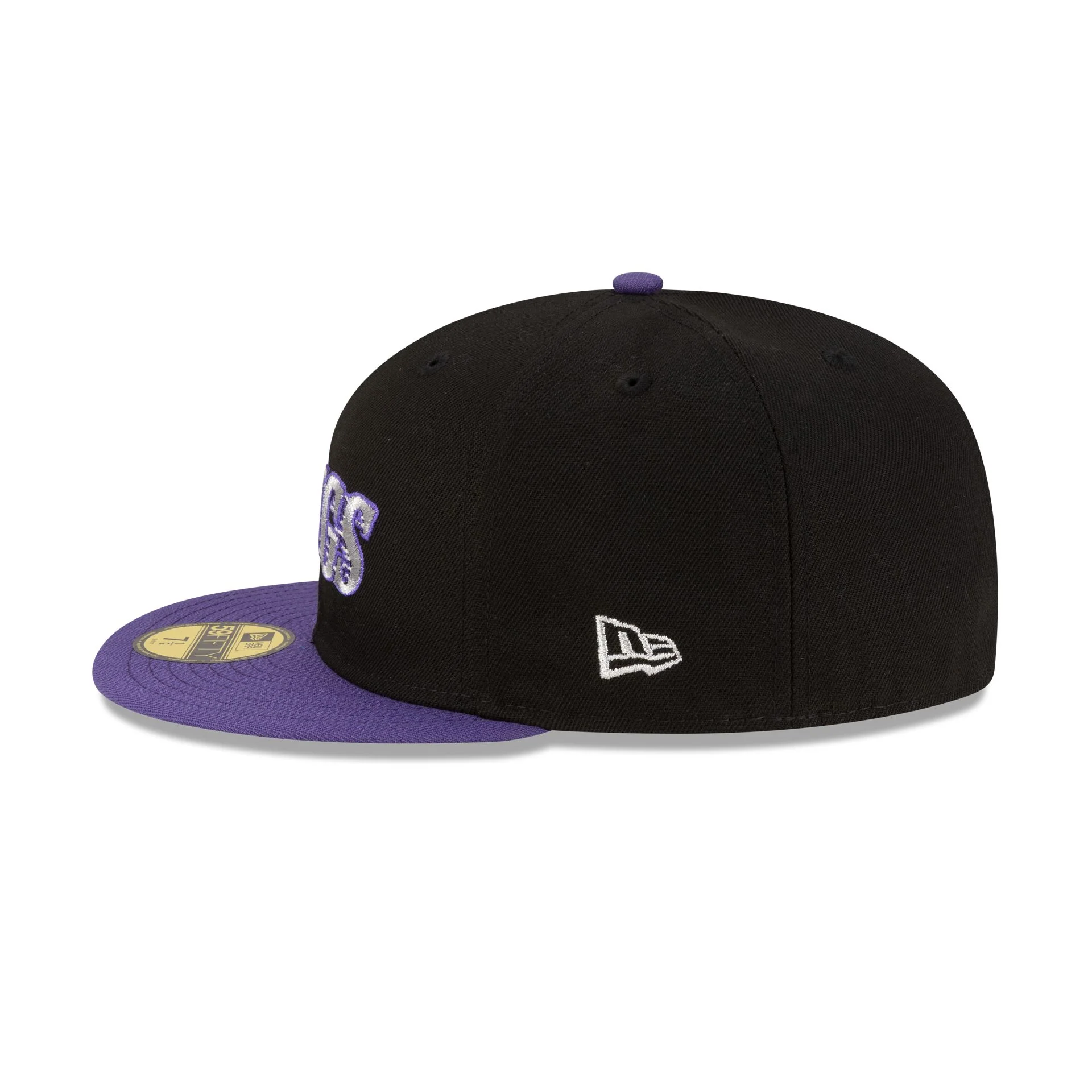 Los Angeles Kings Wordmark Black 59FIFTY Fitted Hat - Image 5