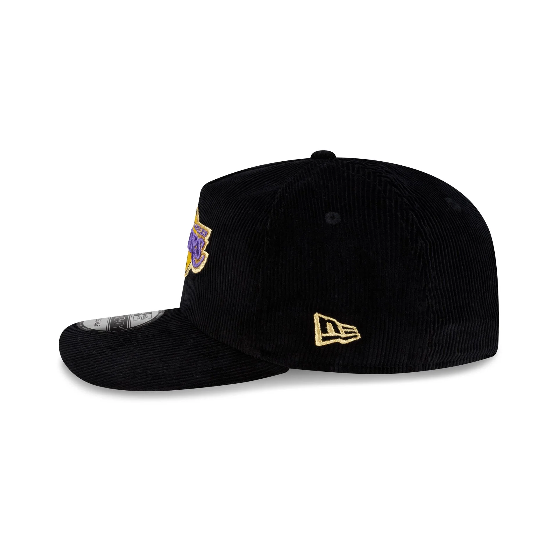 Los Angeles Lakers 2001 Finals Black & Gold Corduroy 19TWENTY Adjustable Hat - Image 5