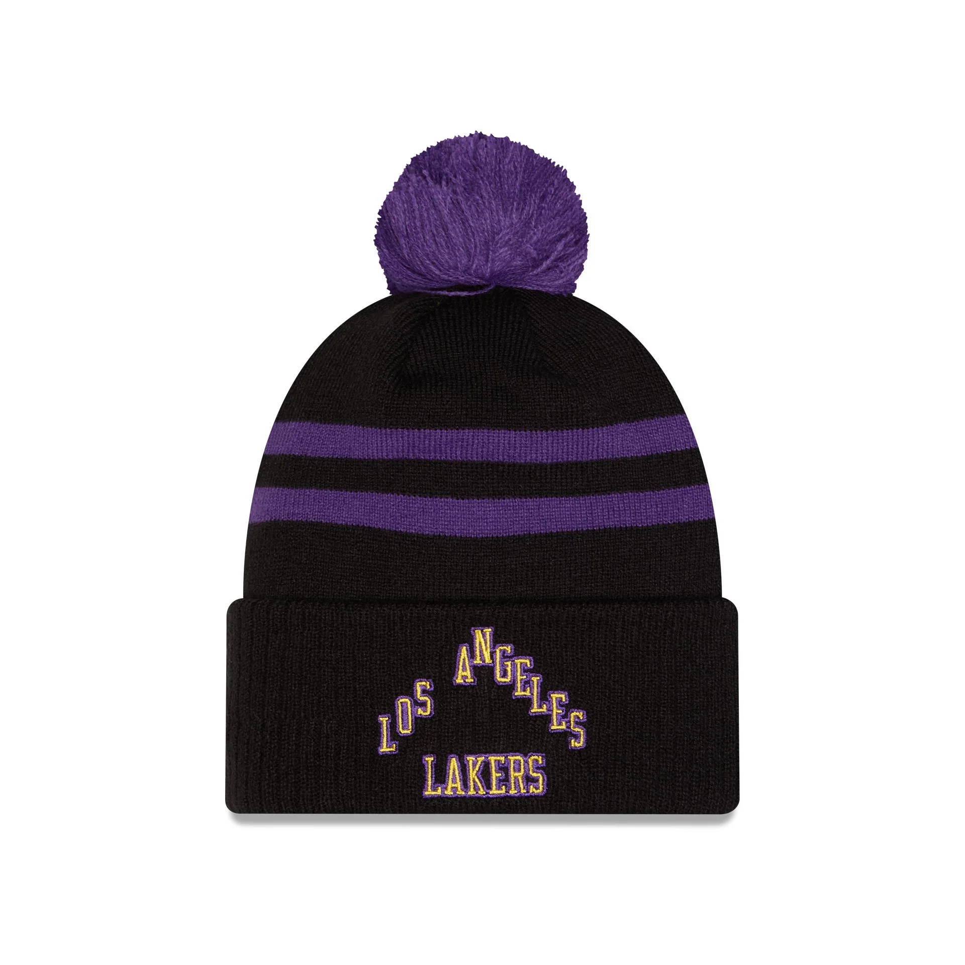 Los Angeles Lakers 2025 City Edition Pom Knit Hat