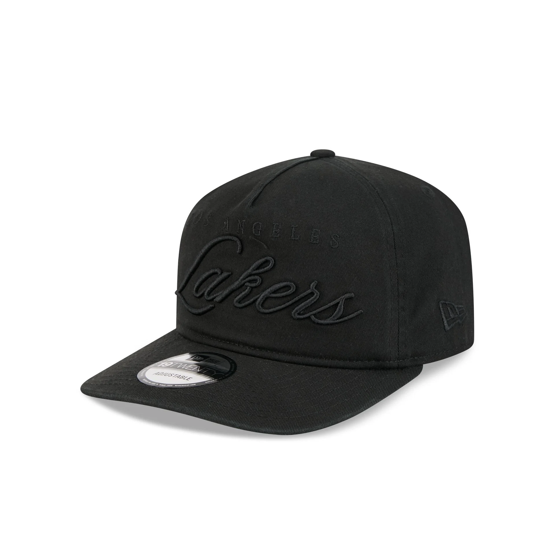 Los Angeles Lakers All Black Scripted 19TWENTY Adjustable Hat - Image 3