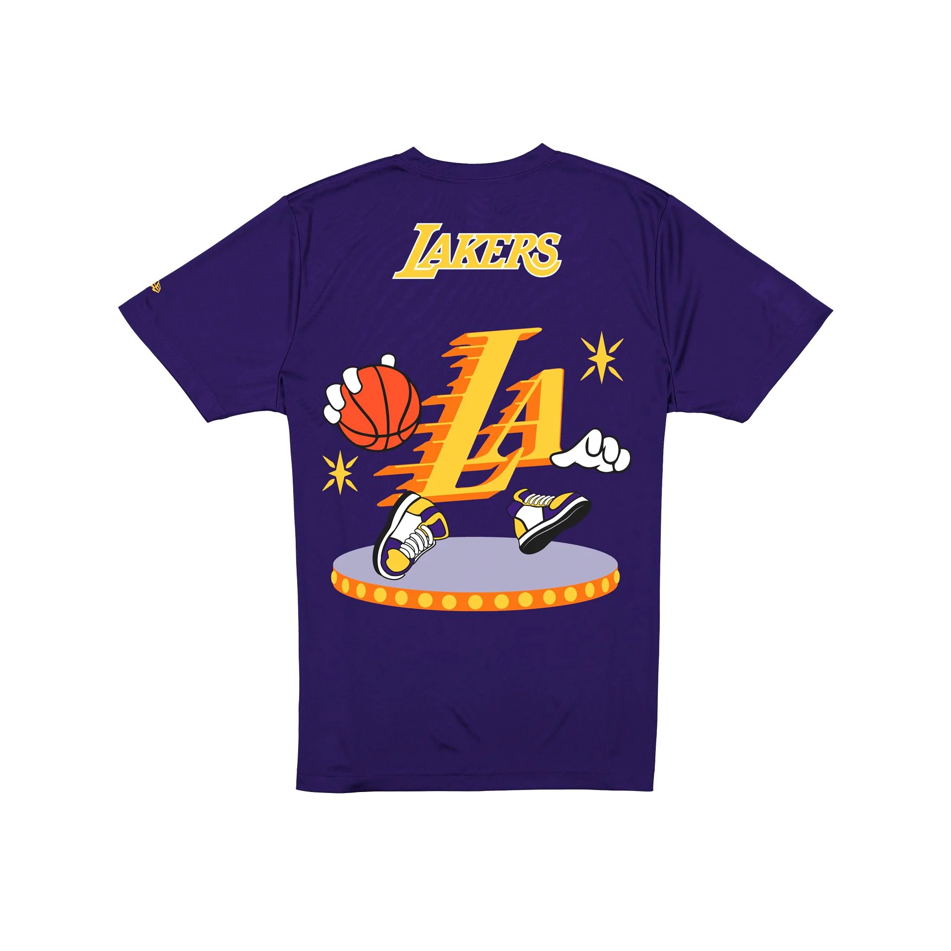 Los Angeles Lakers Cartoon Purple T-Shirt - Image 2