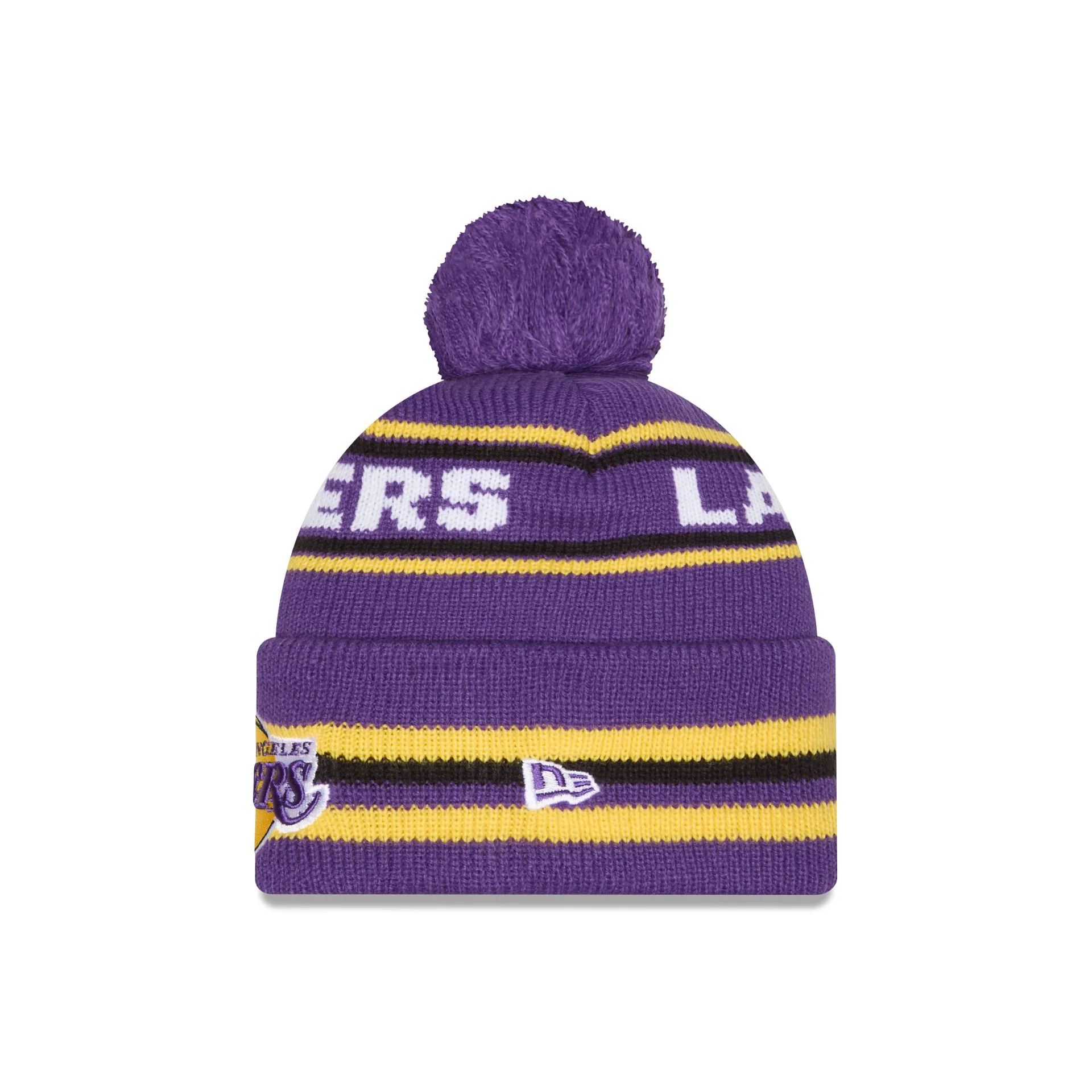 Los Angeles Lakers Classic Pom Knit Hat - Image 2