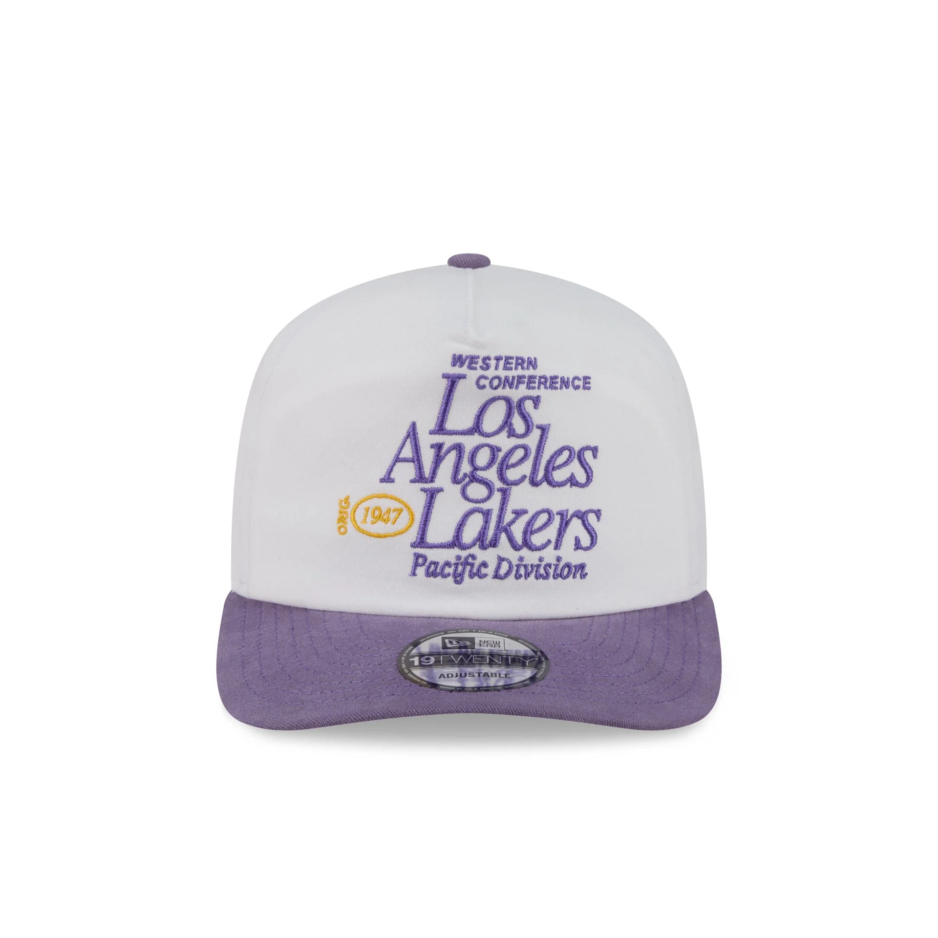 Los Angeles Lakers Conference Script 19TWENTY Snapback Hat - Image 2
