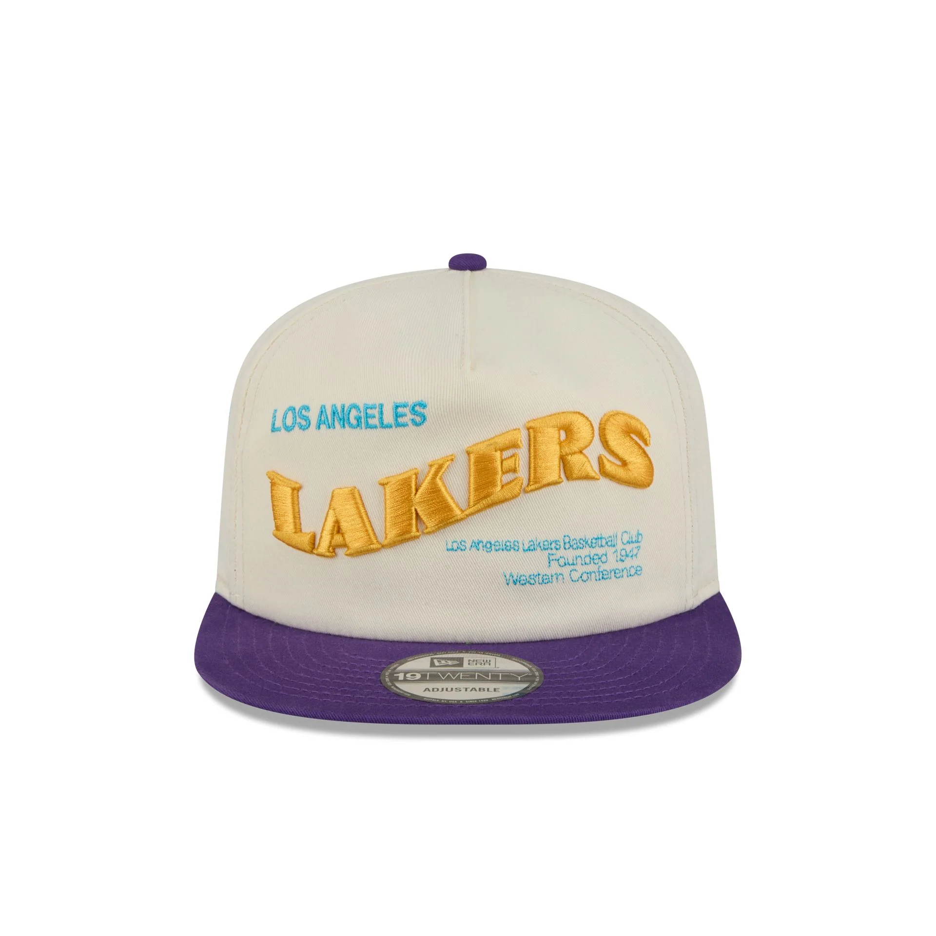 Los Angeles Lakers Conference Script Chrome White 19TWENTY Adjustable Hat - Image 2