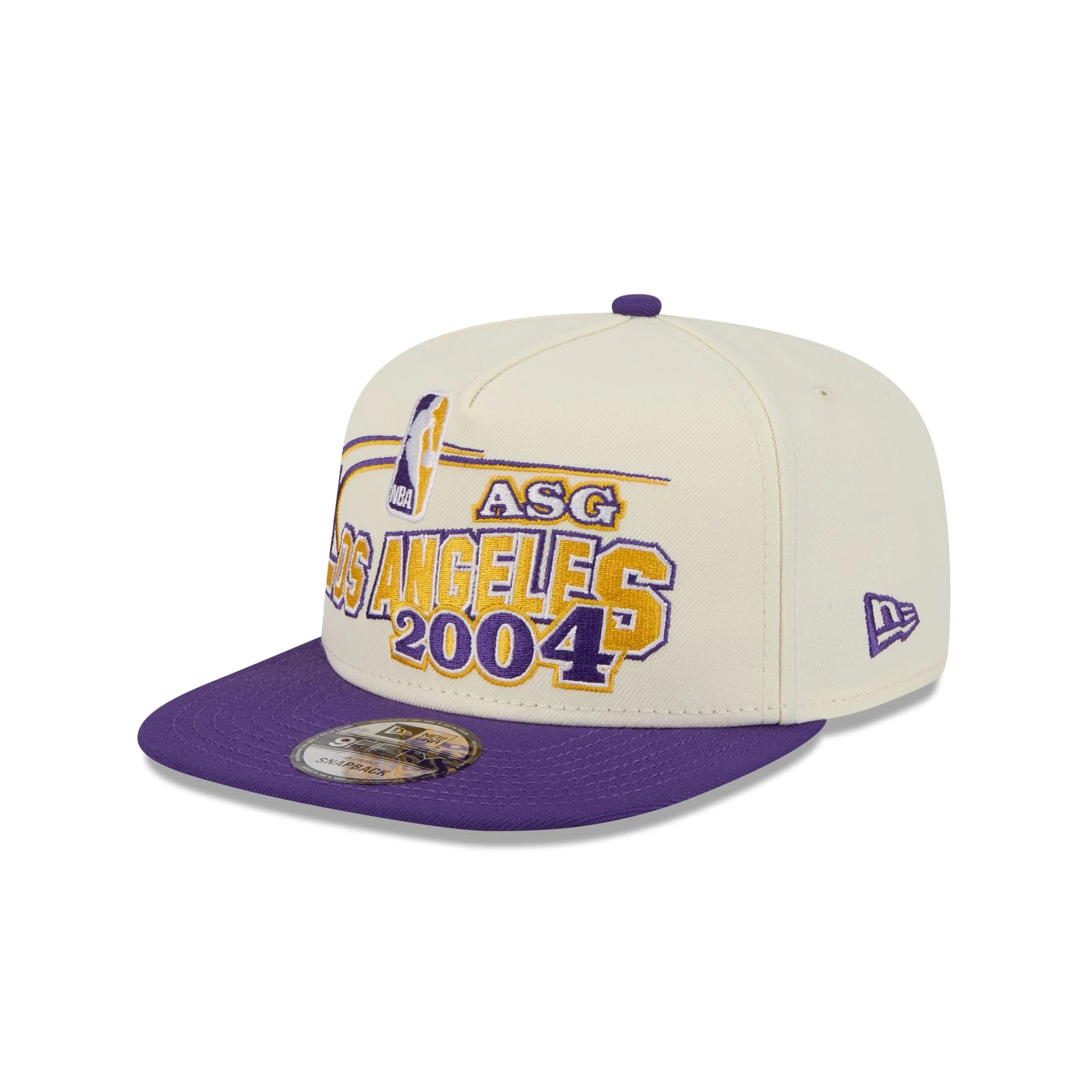 Los Angeles Lakers Hardwood Classics 2004 All-Star Game 9FIFTY A-Frame Snapback Hat - Image 3