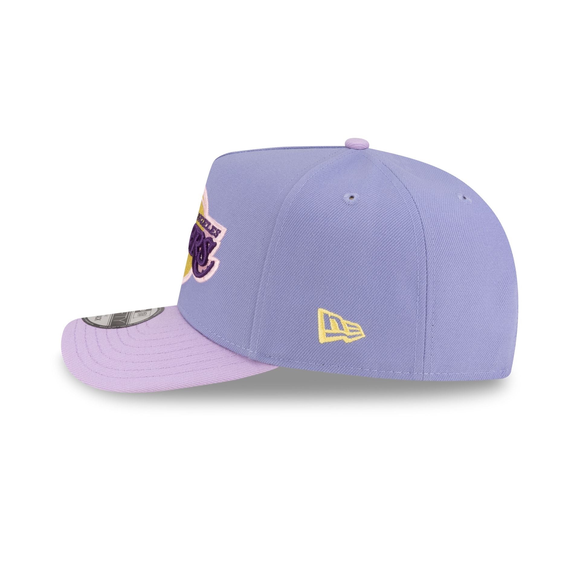 Los Angeles Lakers Lavender 9FIFTY A-Frame Snapback Hat - Image 5