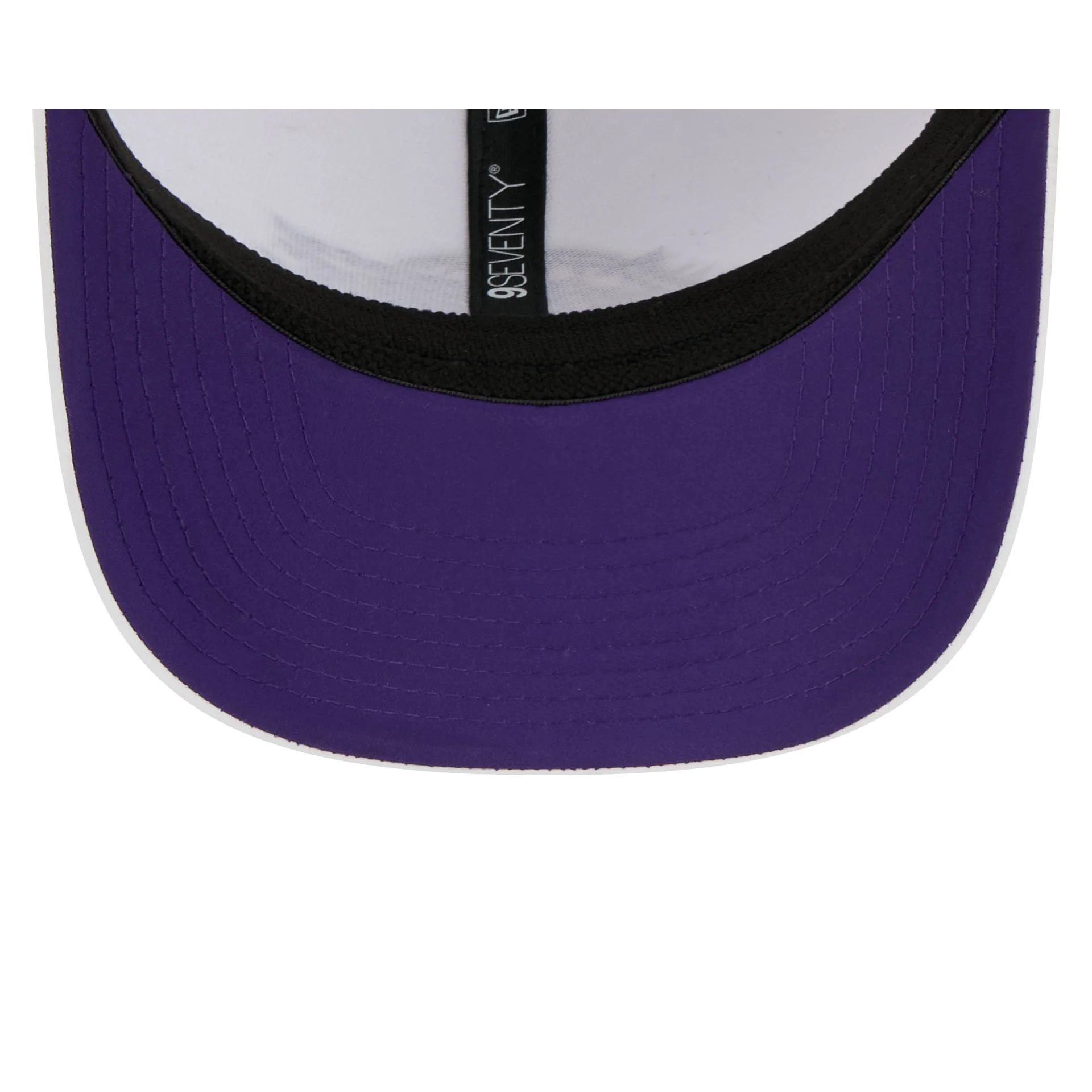 Los Angeles Lakers Optic White Performance Rope 9SEVENTY Stretch-Snap Hat - Image 7
