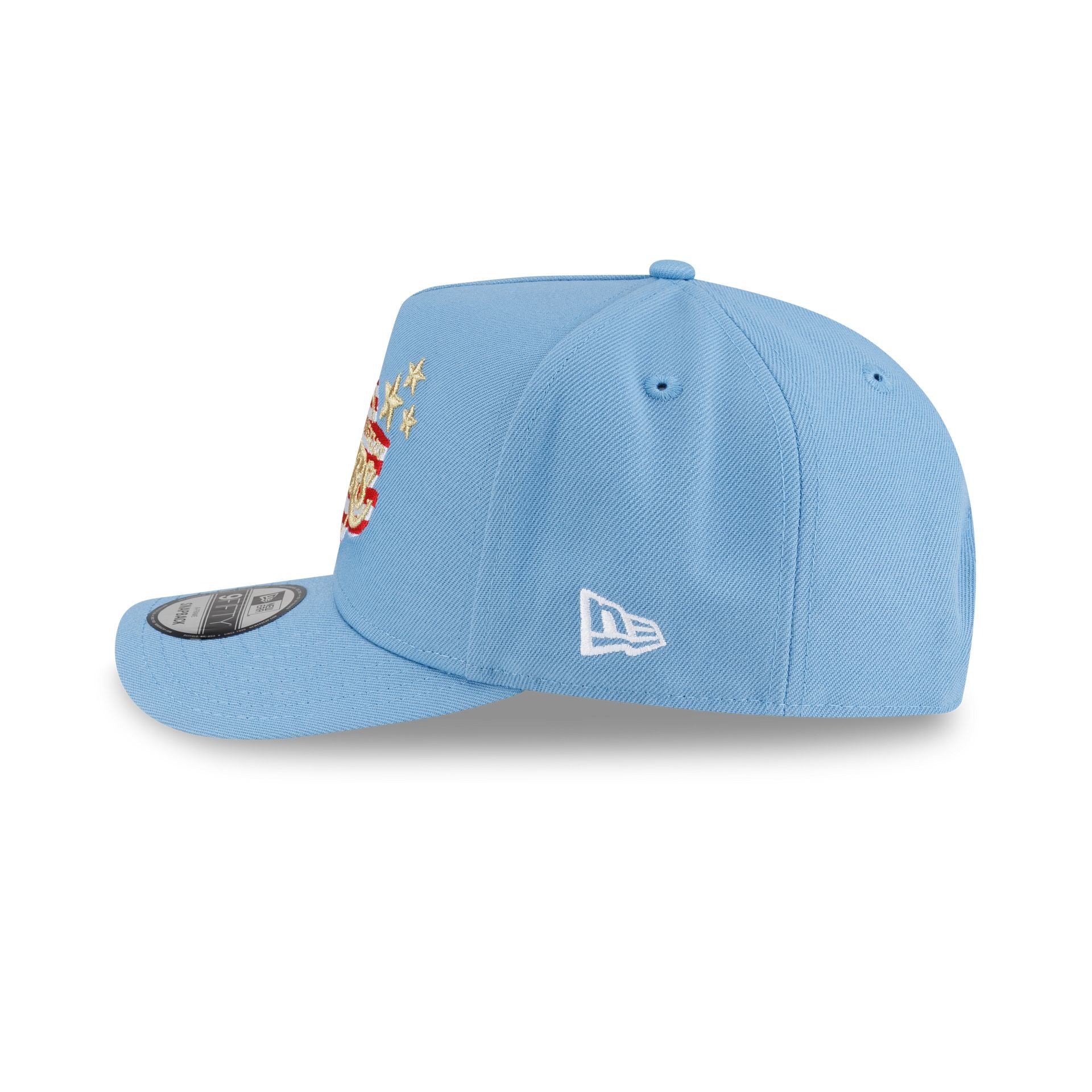Los Angeles Lakers Red, White & Blue 9FIFTY A-Frame Snapback Hat - Image 5