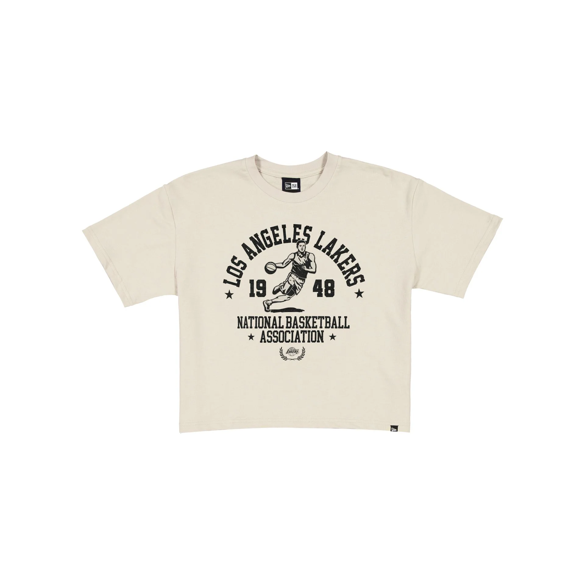 Los Angeles Lakers Throwback Prep Stone Women's Cropped T-Shirt