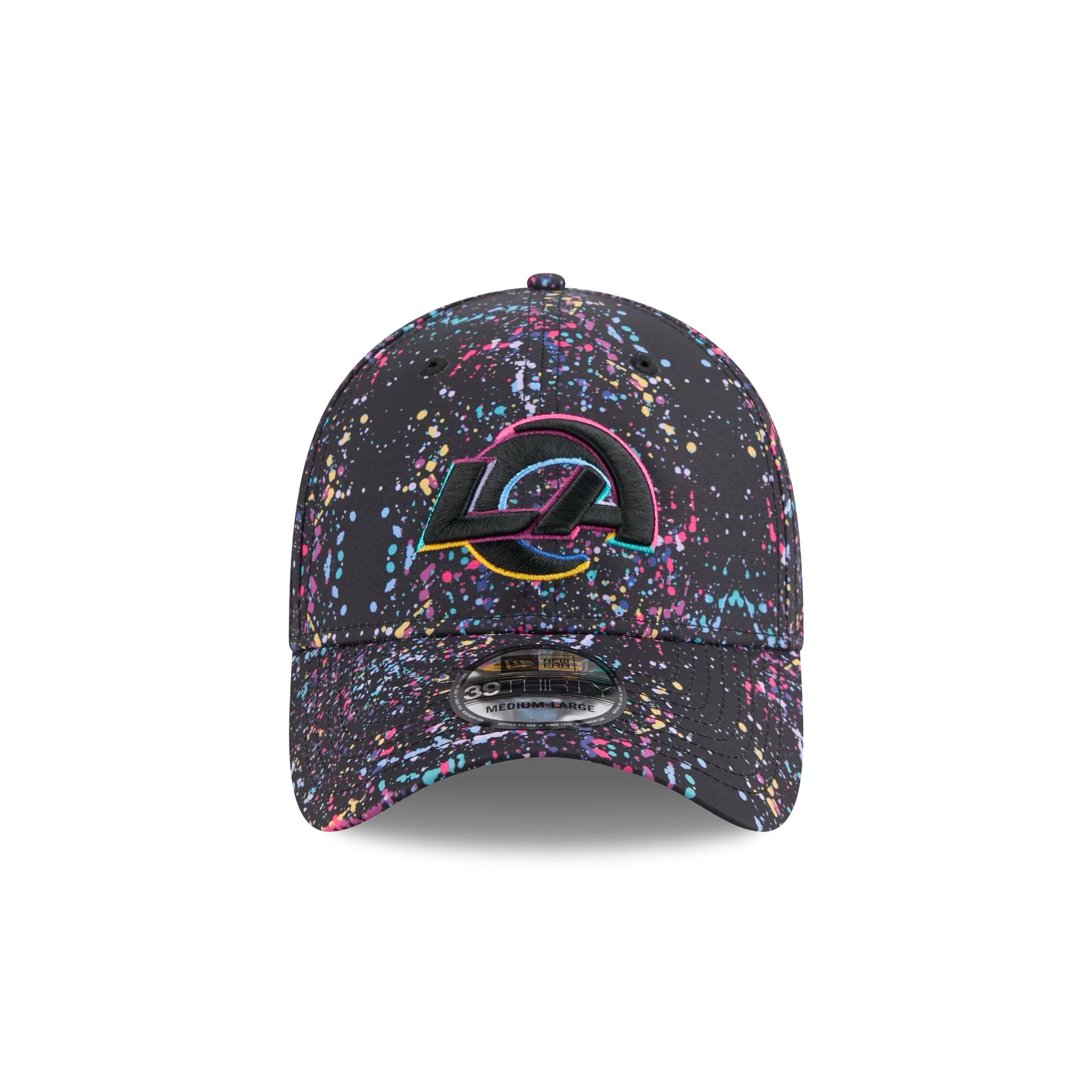 Los Angeles Rams 2025 Crucial Catch 39THIRTY Stretch Fit Hat - Image 2