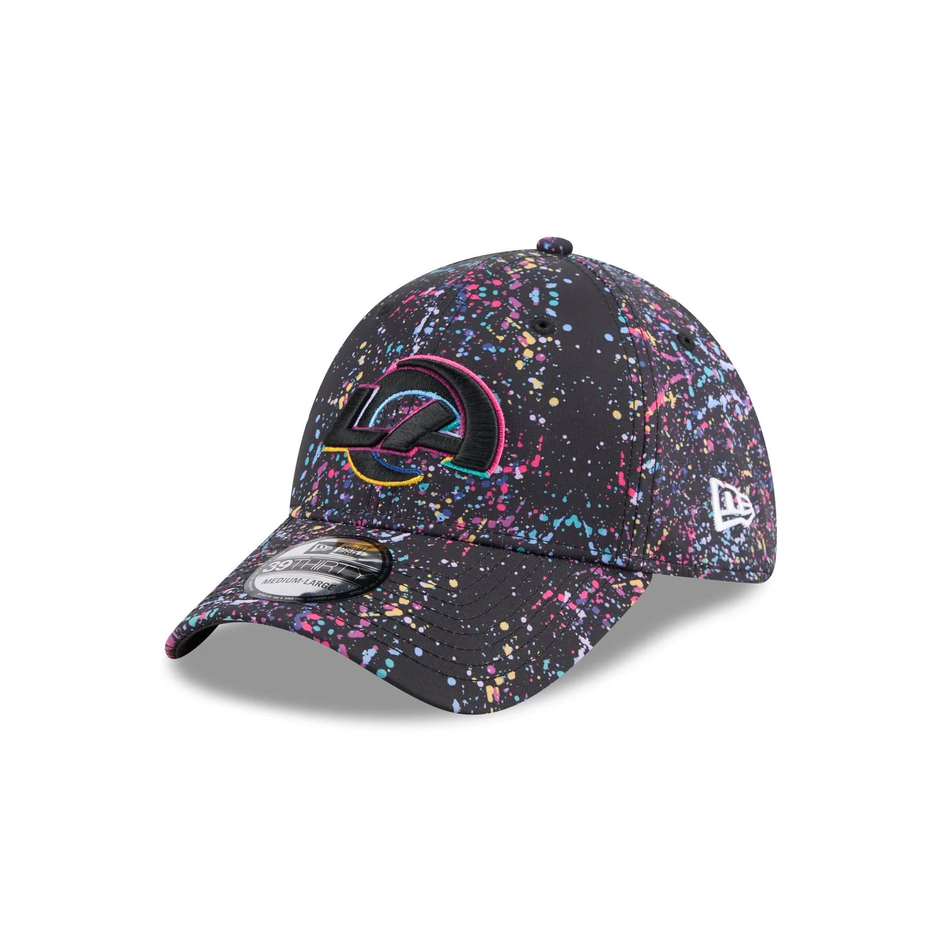 Los Angeles Rams 2025 Crucial Catch 39THIRTY Stretch Fit Hat - Image 3