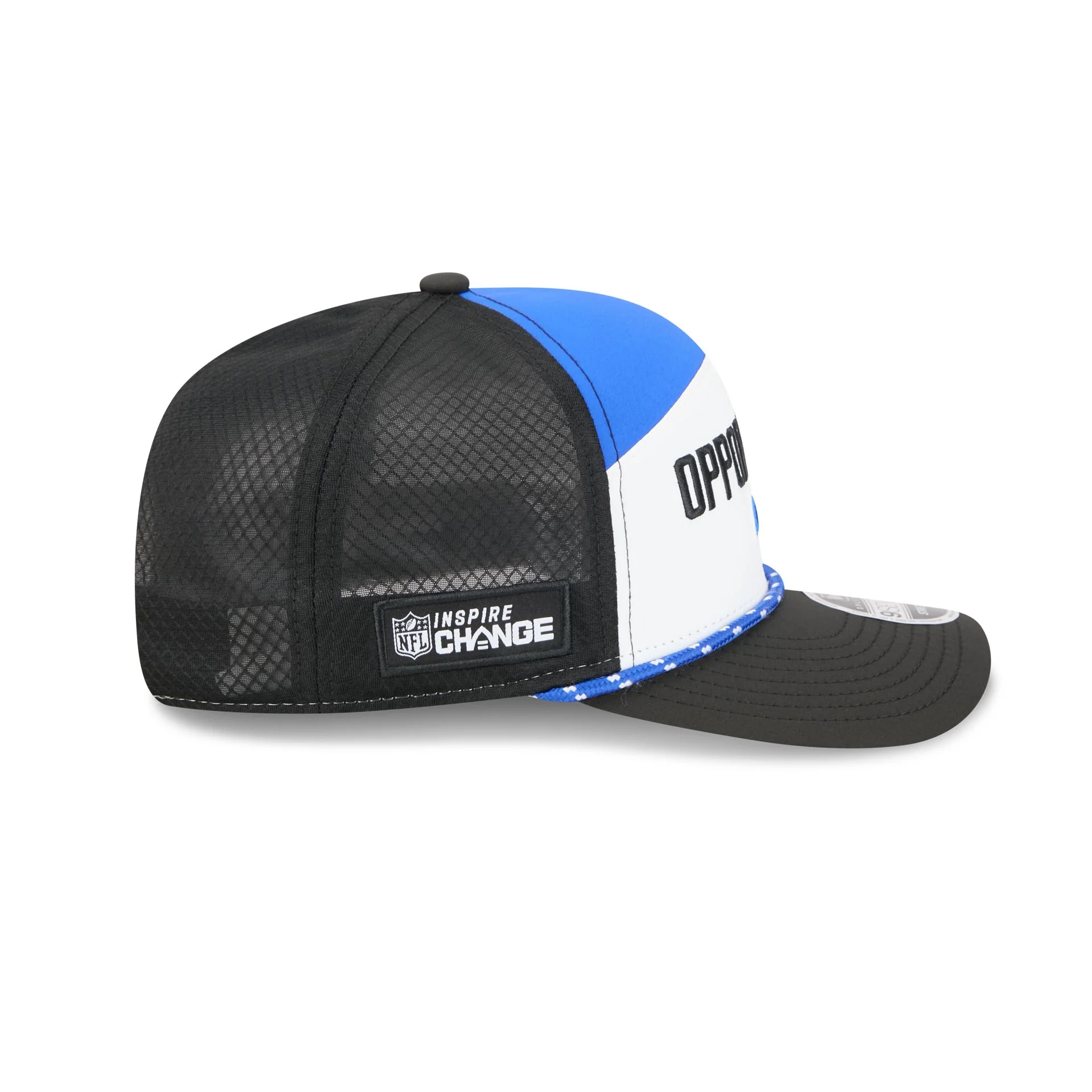 Los Angeles Rams 2025 Inspire Change Split Panel 9SEVENTY Trucker Hat - Image 5