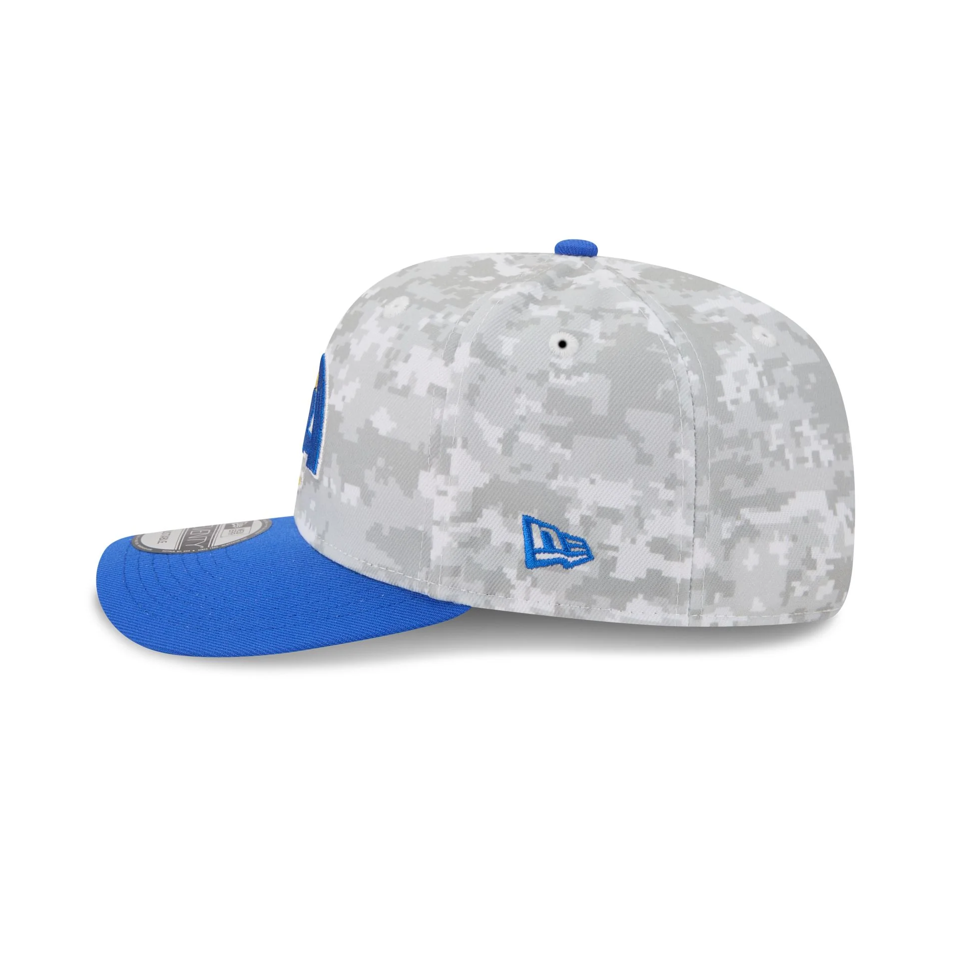 Los Angeles Rams 2025 Salute to Service Fan Gear 9SEVENTY Stretch-Snap Hat - Image 5
