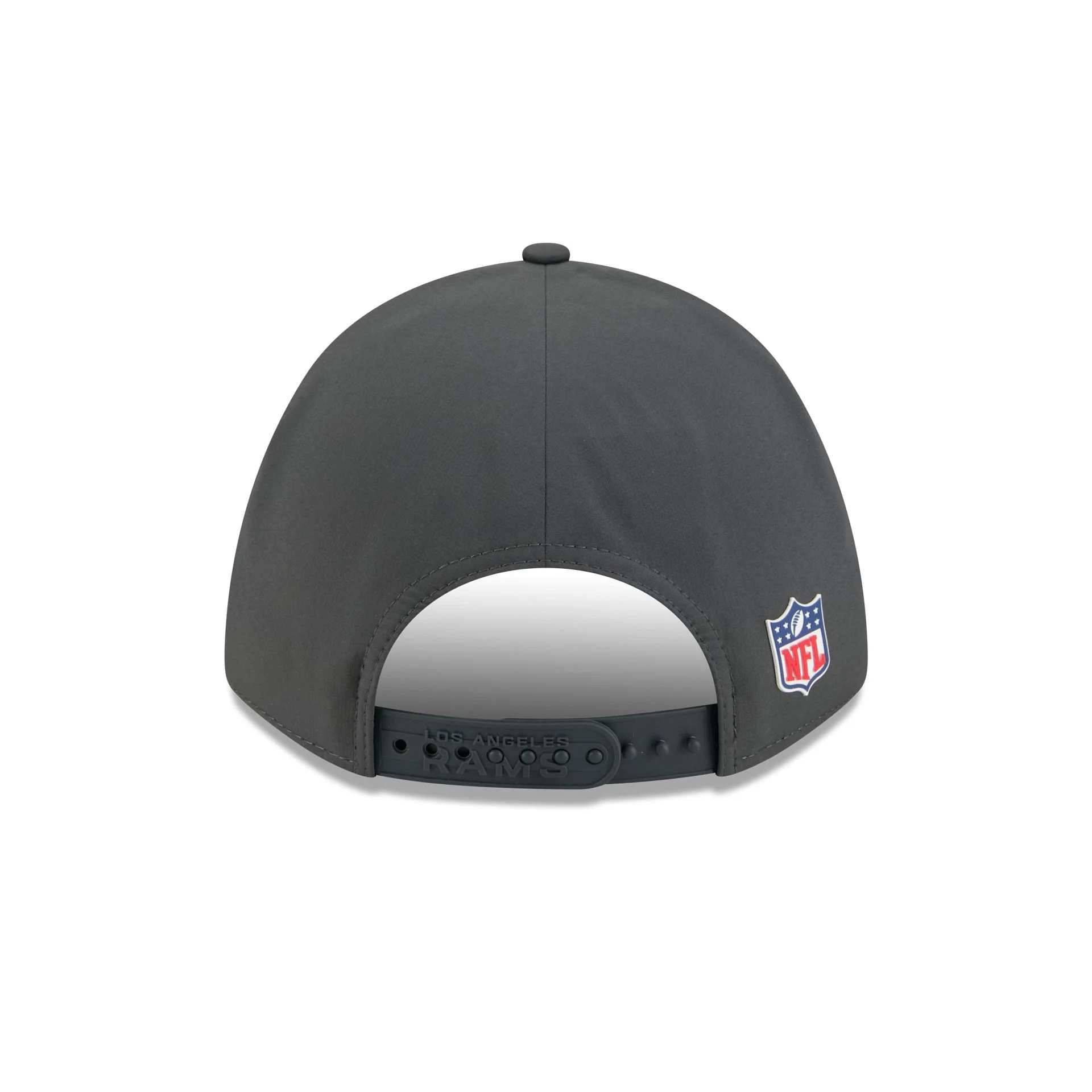 Los Angeles Rams 2025 Sideline Cold Weather Steel Clouds 9FORTY M-Crown Snapback Hat - Image 6