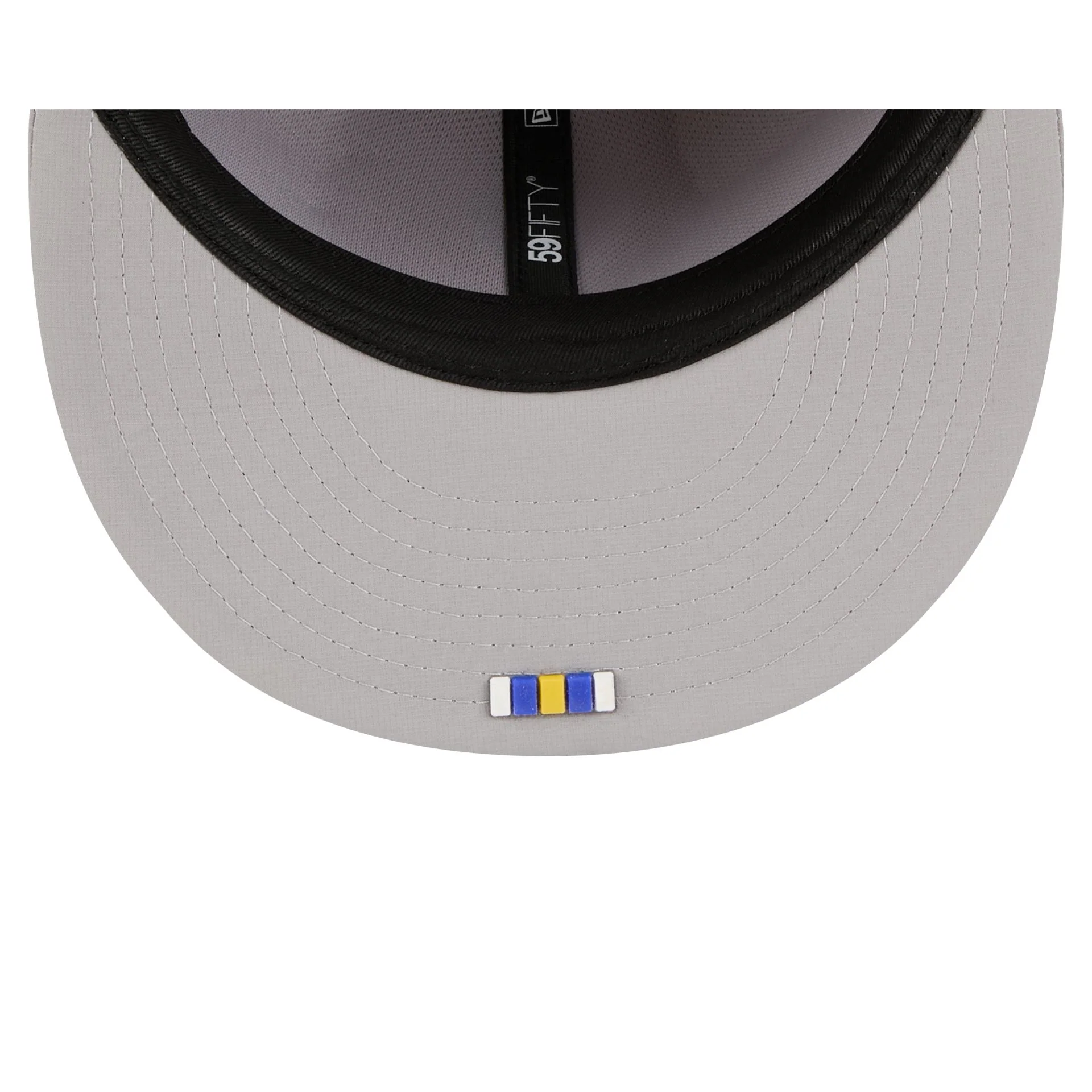 Los Angeles Rams 2025 Sideline Hot Weather Gray 59FIFTY Fitted Hat - Image 7