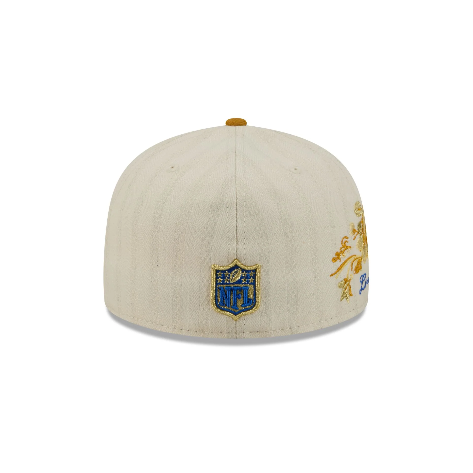 Los Angeles Rams Chrome Herringbone 59FIFTY Fitted Hat - Image 6