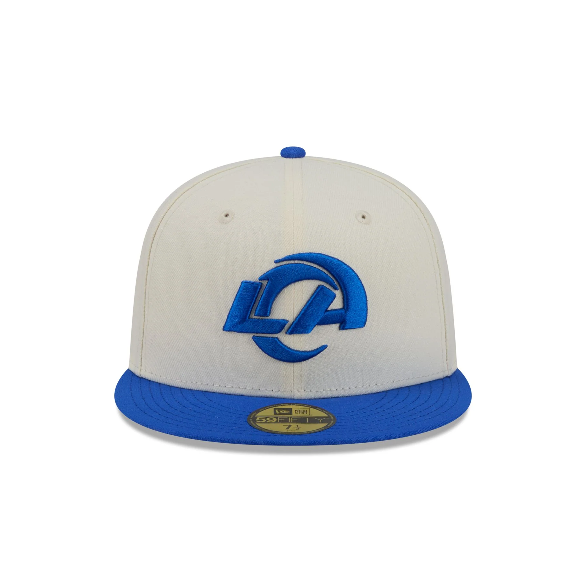 Los Angeles Rams Chrome White Basic 59FIFTY Fitted Hat - Image 2