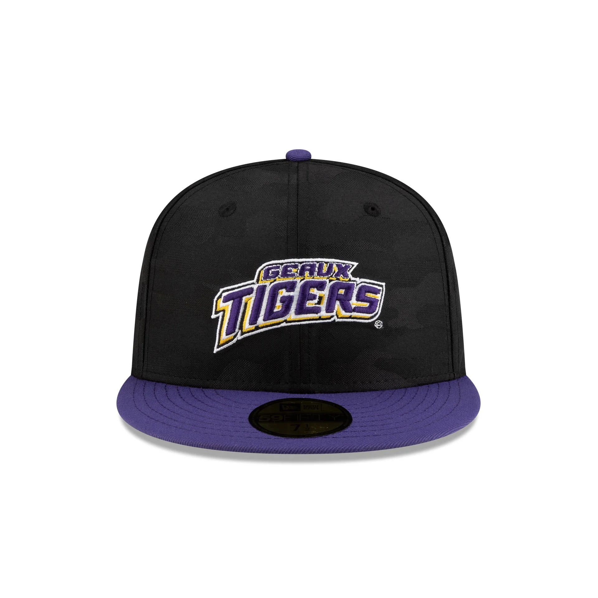 LSU Tigers Black Camo 59FIFTY Fitted Hat - Image 2