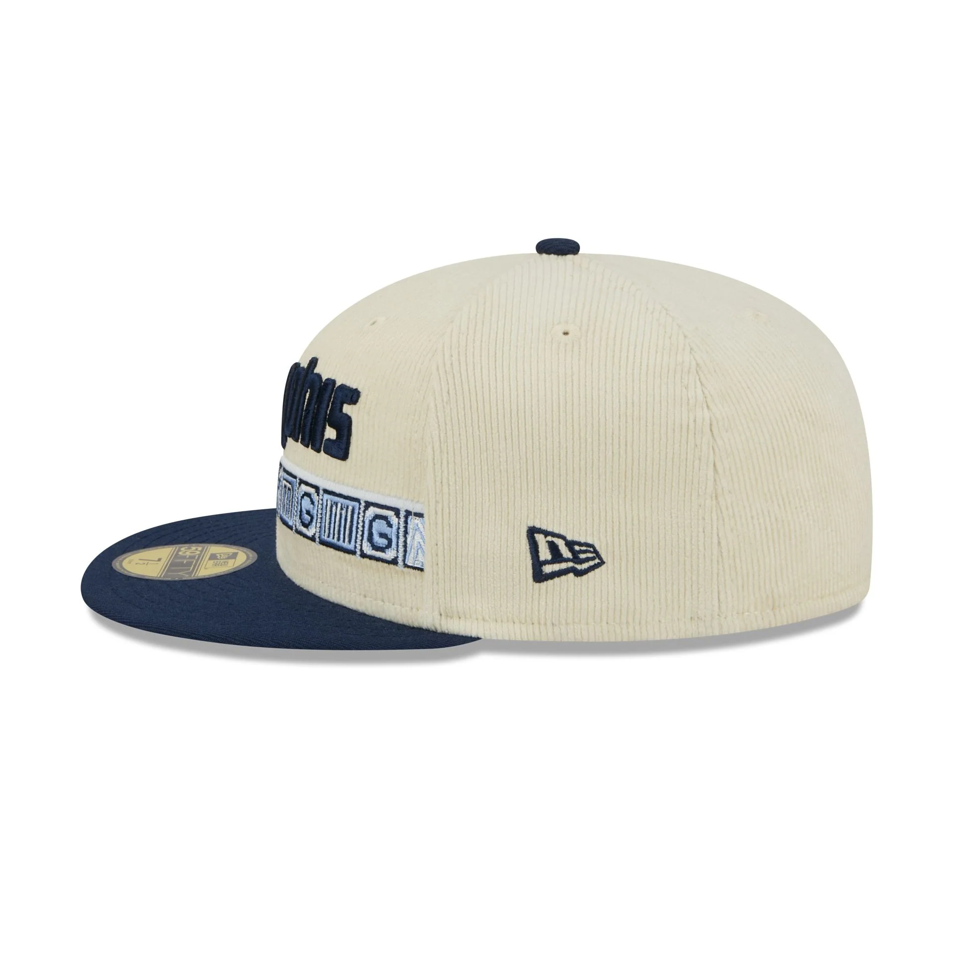 Memphis Grizzlies 2025 City Edition Chrome White Corduroy 59FIFTY Fitted Hat - Image 5