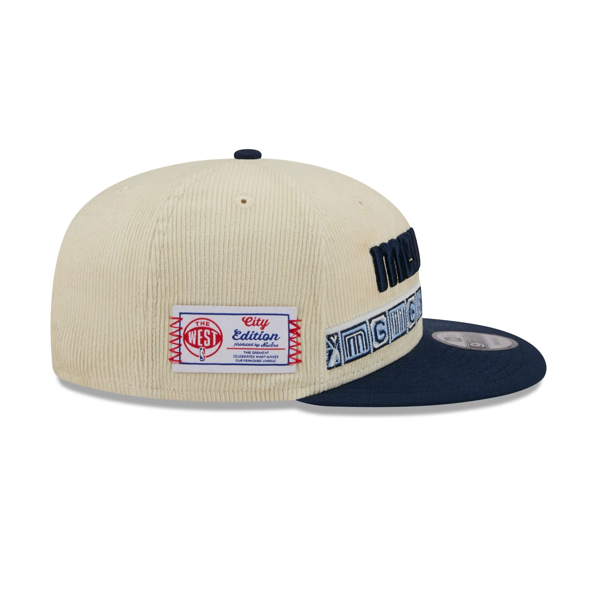 Memphis Grizzlies 2025 City Edition Chrome White Corduroy 9FIFTY Snapback Hat - Image 4