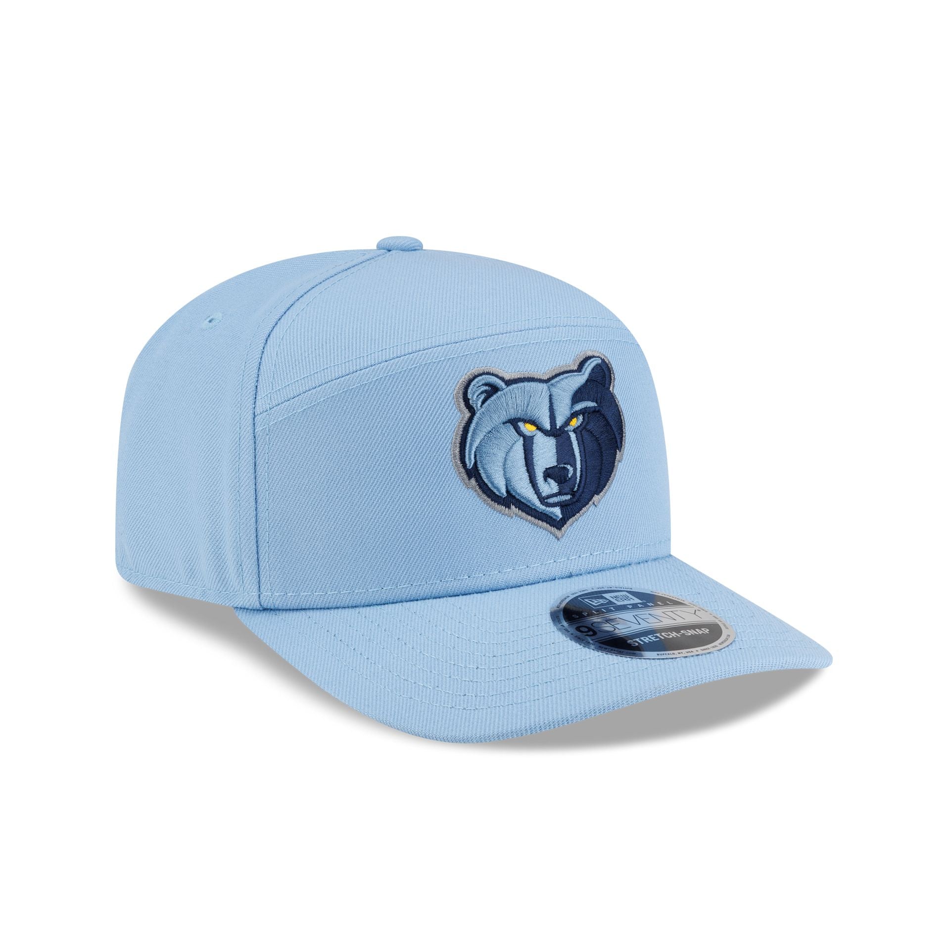 Memphis Grizzlies Poly Split Panel 9SEVENTY Stretch-Snap Hat - Image 3