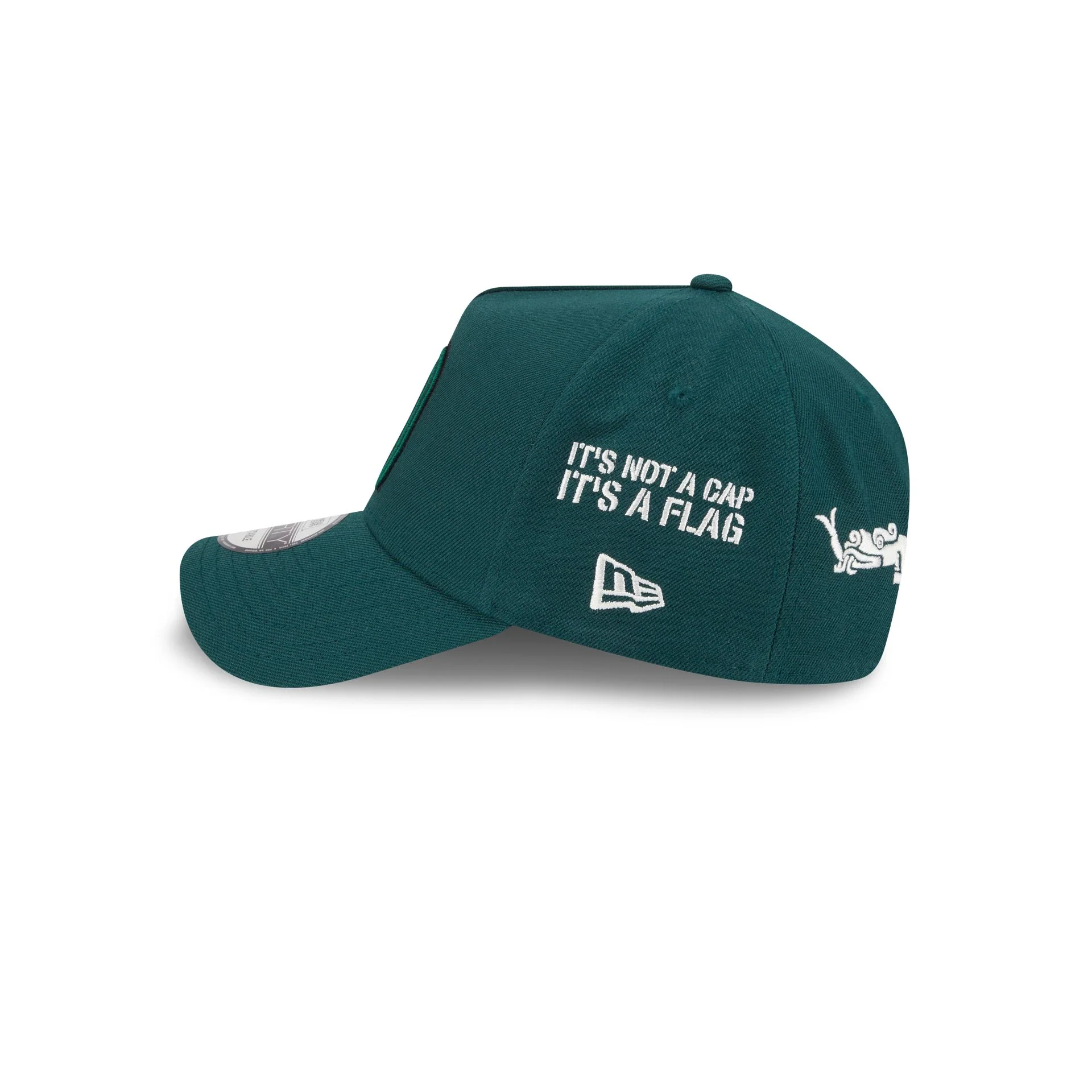 Mexico Baseball New Era Anniversary Logos Green 9FORTY M-Crown A-Frame Snapback Hat - Image 4