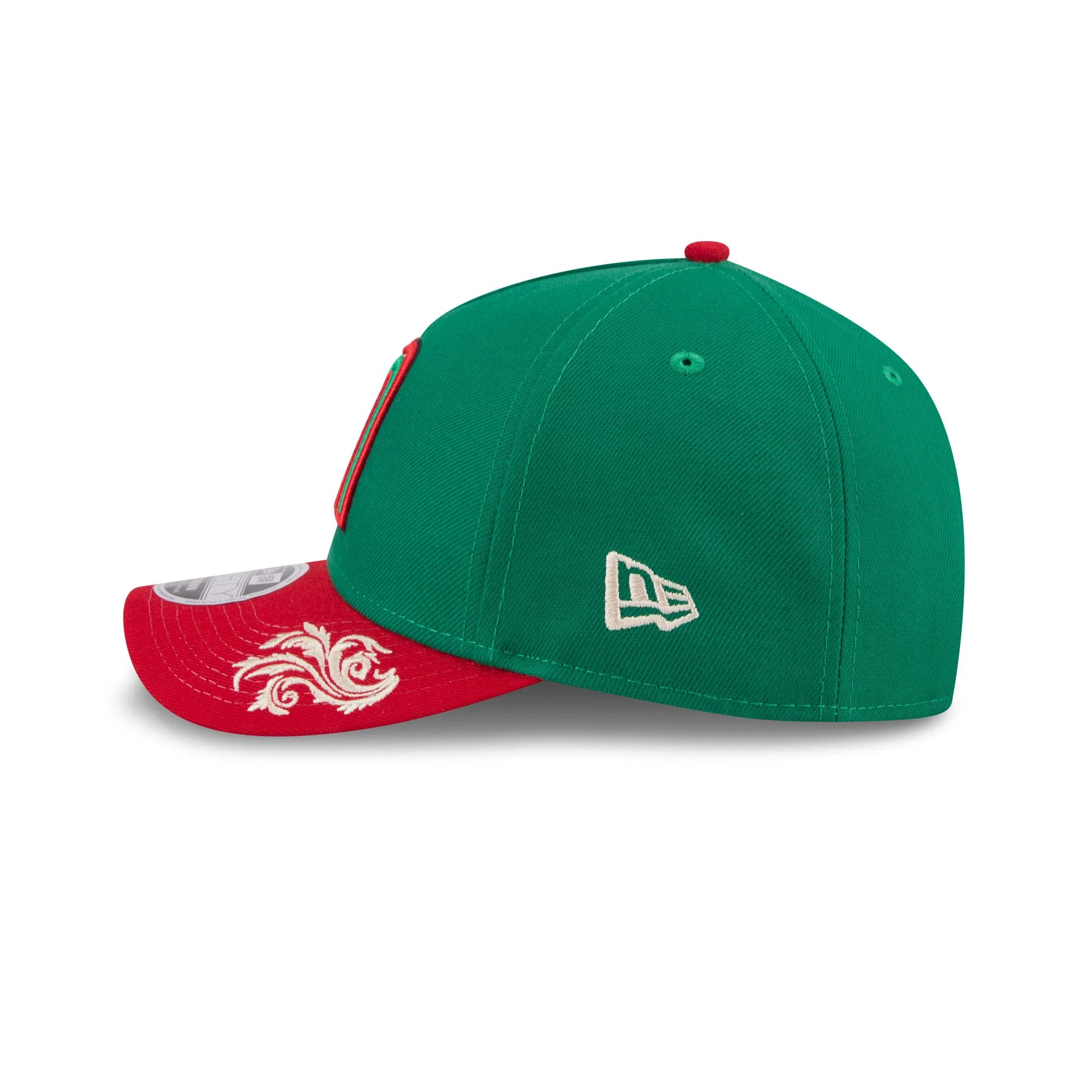 Mexico Baseball Script 9FORTY M-Crown A-Frame Snapback Hat - Image 5