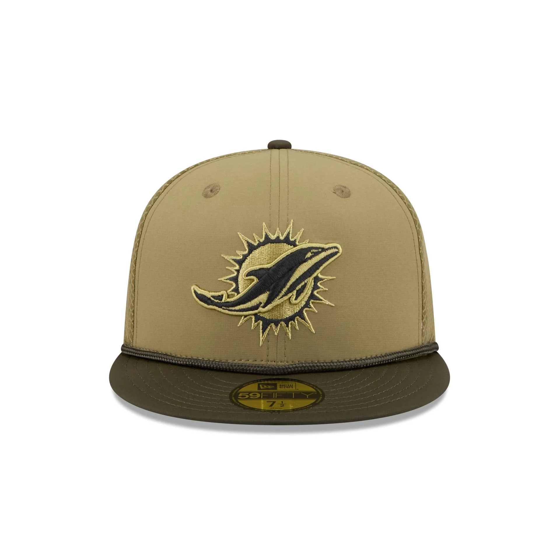 Miami Dolphins 2025 Salute to Service 59FIFTY Fitted Hat - Image 2