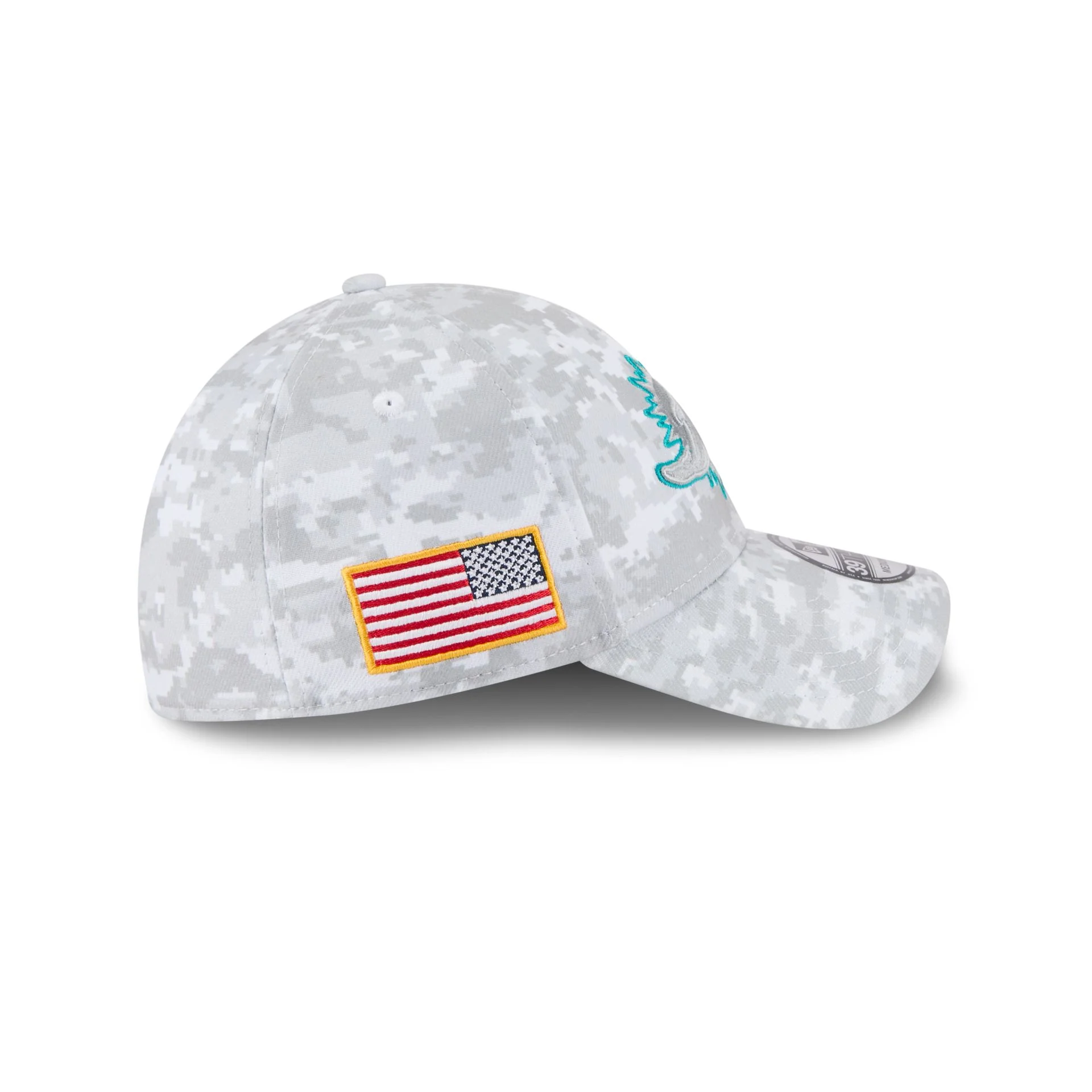 Miami Dolphins 2025 Salute to Service Fan Gear 39THIRTY Stretch Fit Hat - Image 4