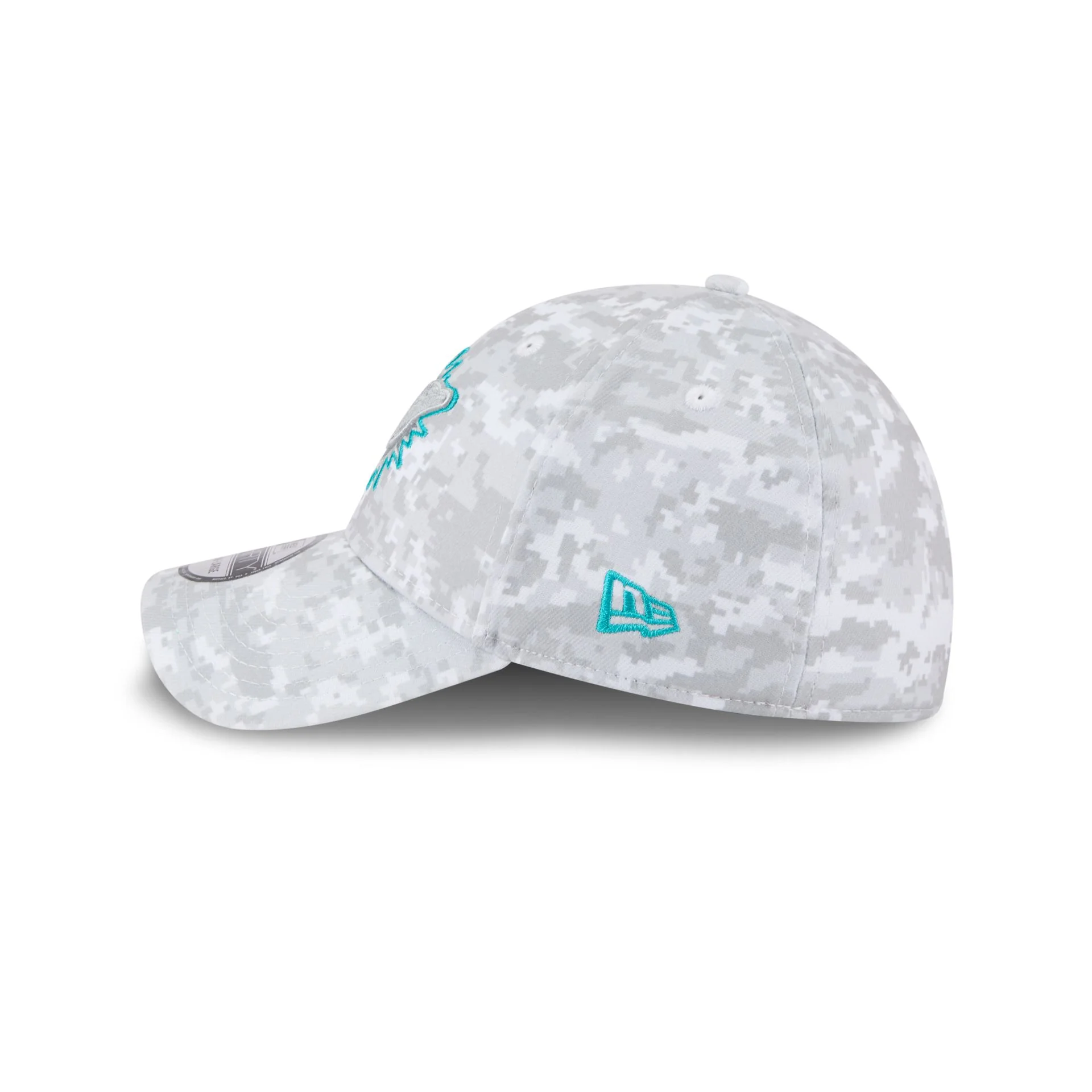 Miami Dolphins 2025 Salute to Service Fan Gear 39THIRTY Stretch Fit Hat - Image 5