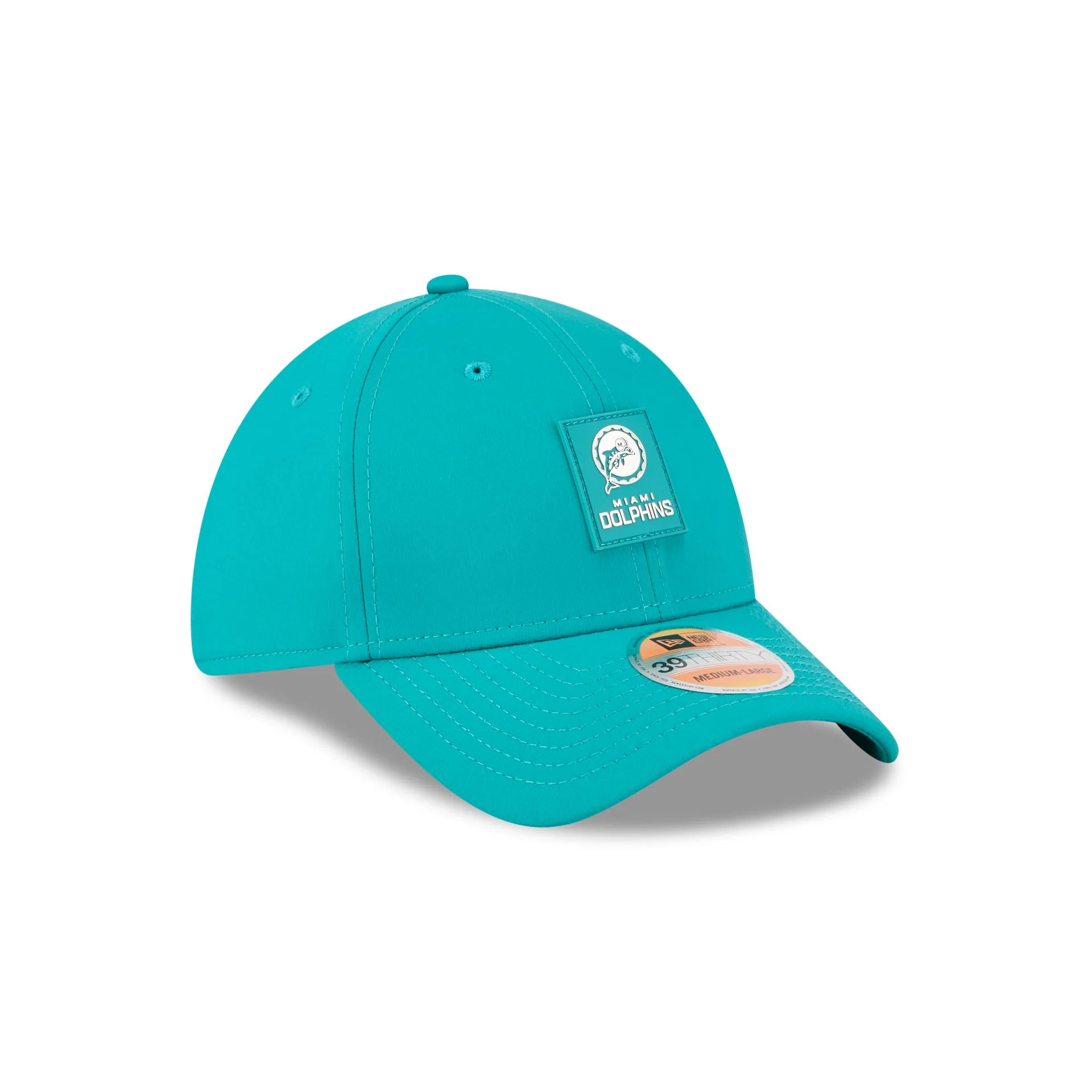 Miami Dolphins 2025 Sideline Hot Weather Historic 39THIRTY Stretch Fit Hat - Image 3