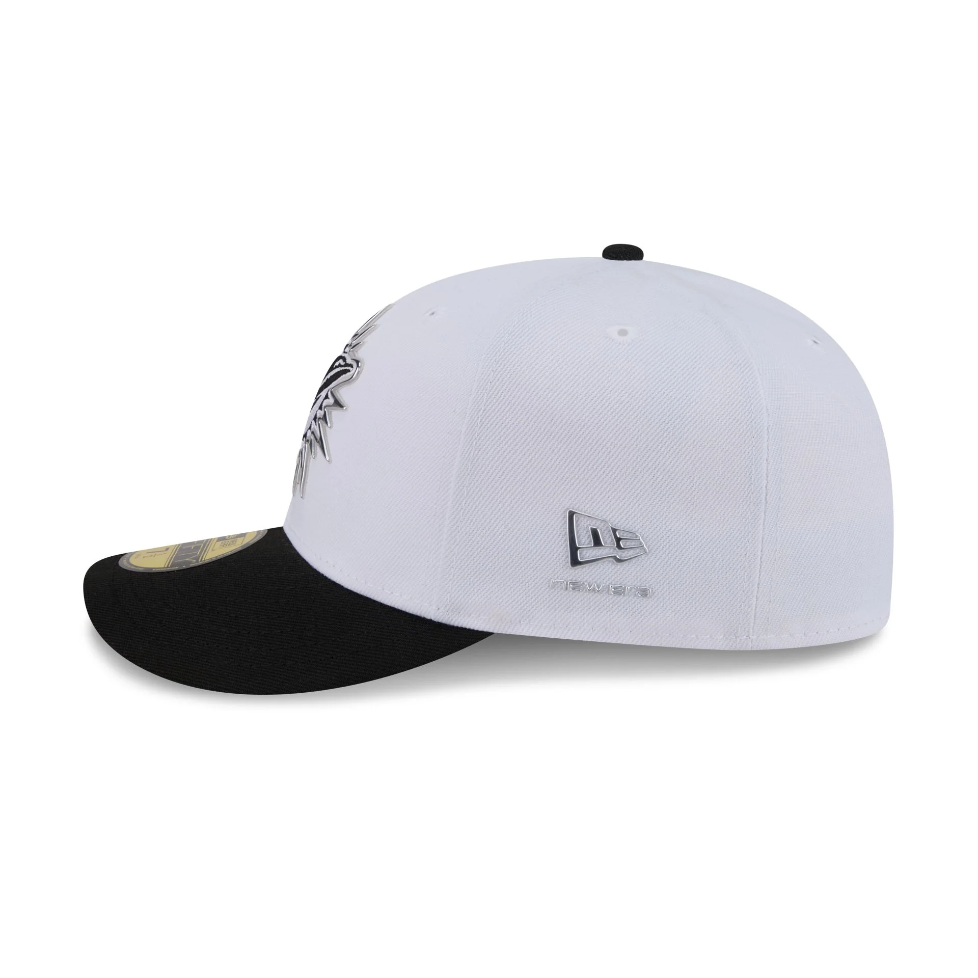Miami Dolphins 2026 Draft Black and White 59FIFTY Fitted Hat - Image 4