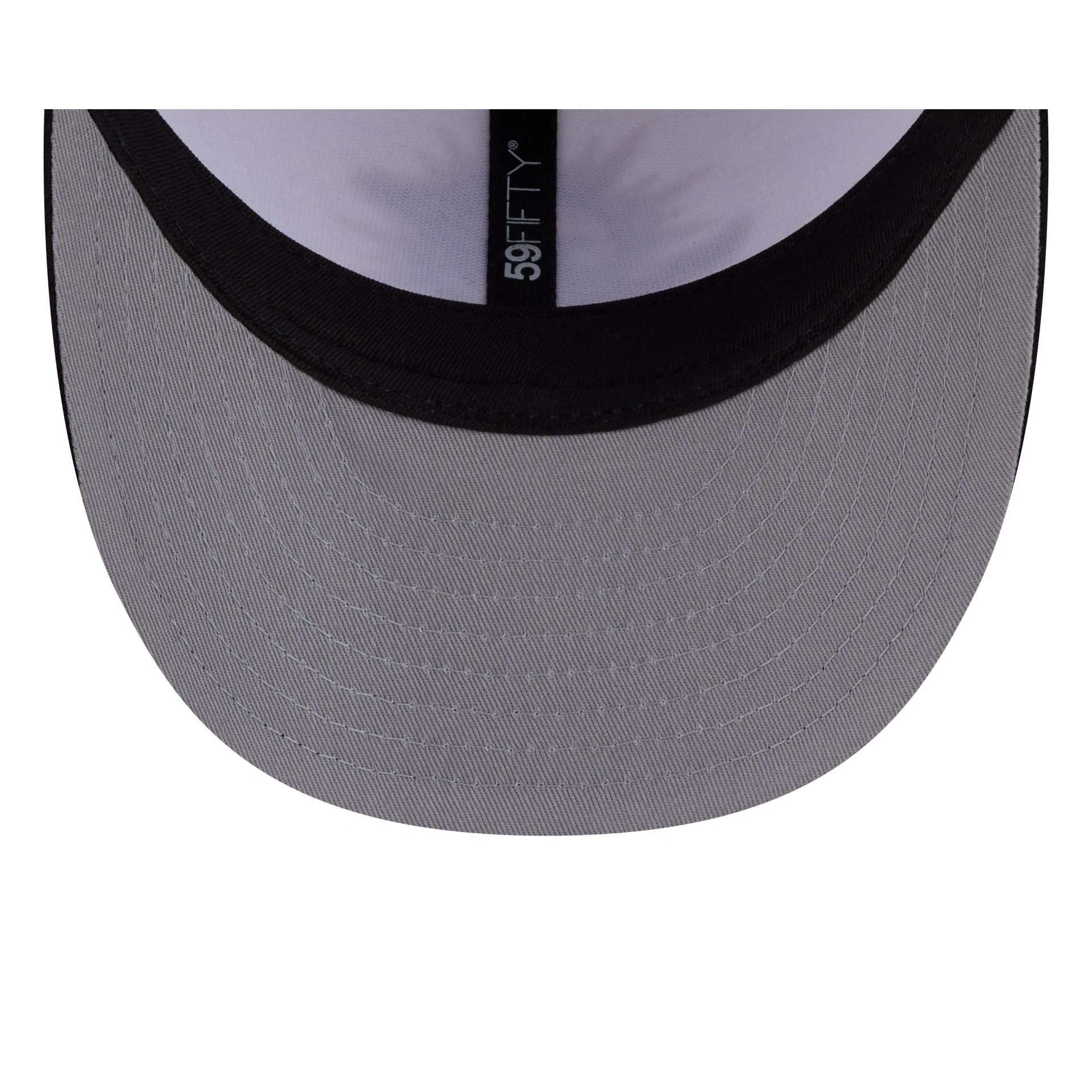 Miami Dolphins 2026 Draft Black and White 59FIFTY Fitted Hat - Image 7