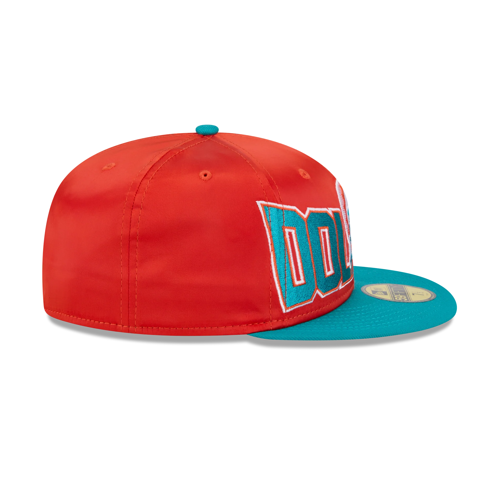 Miami Dolphins Bold Satin 59FIFTY Fitted Hat - Image 5