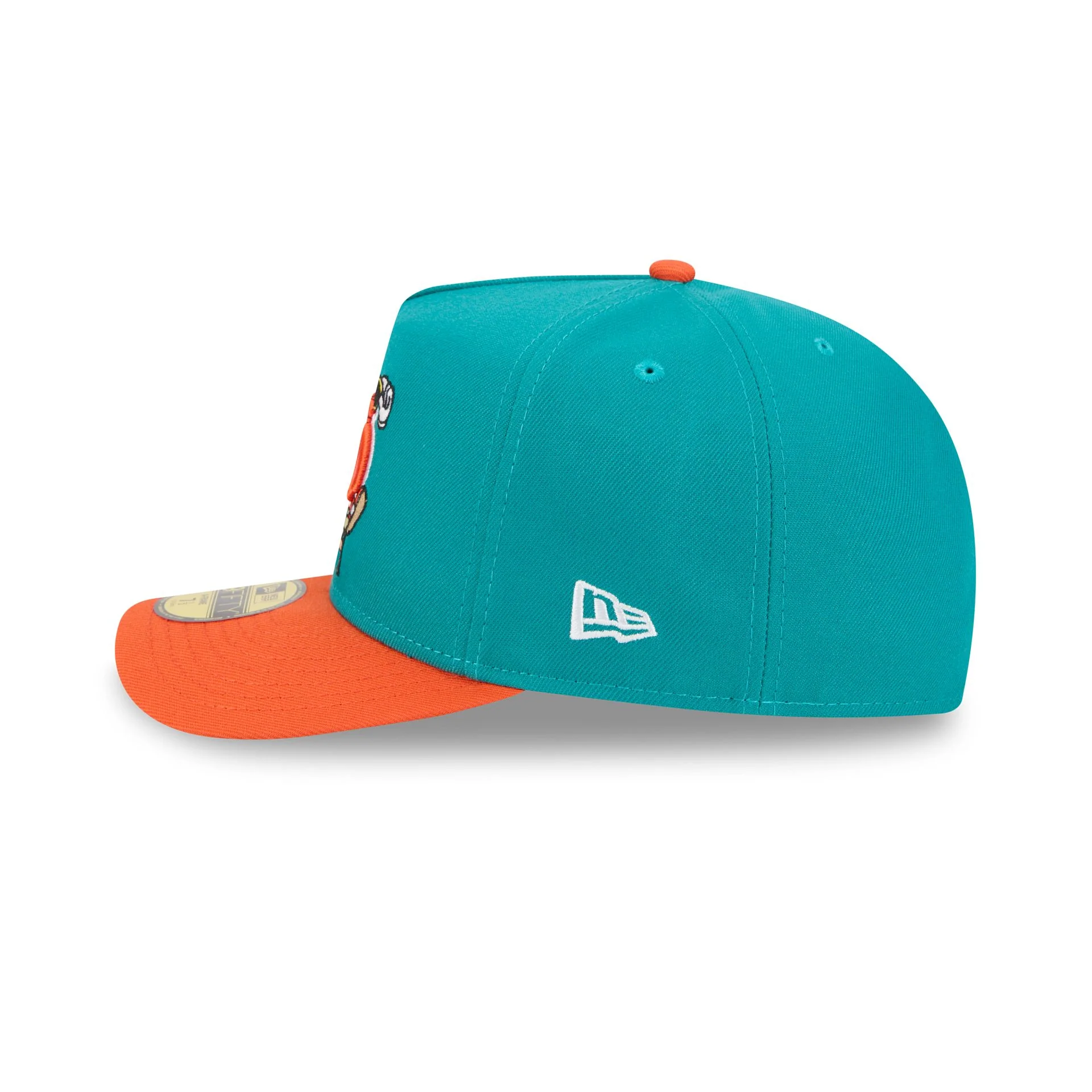 Miami Dolphins Cartoon 59FIFTY A-Frame Fitted Hat - Image 5