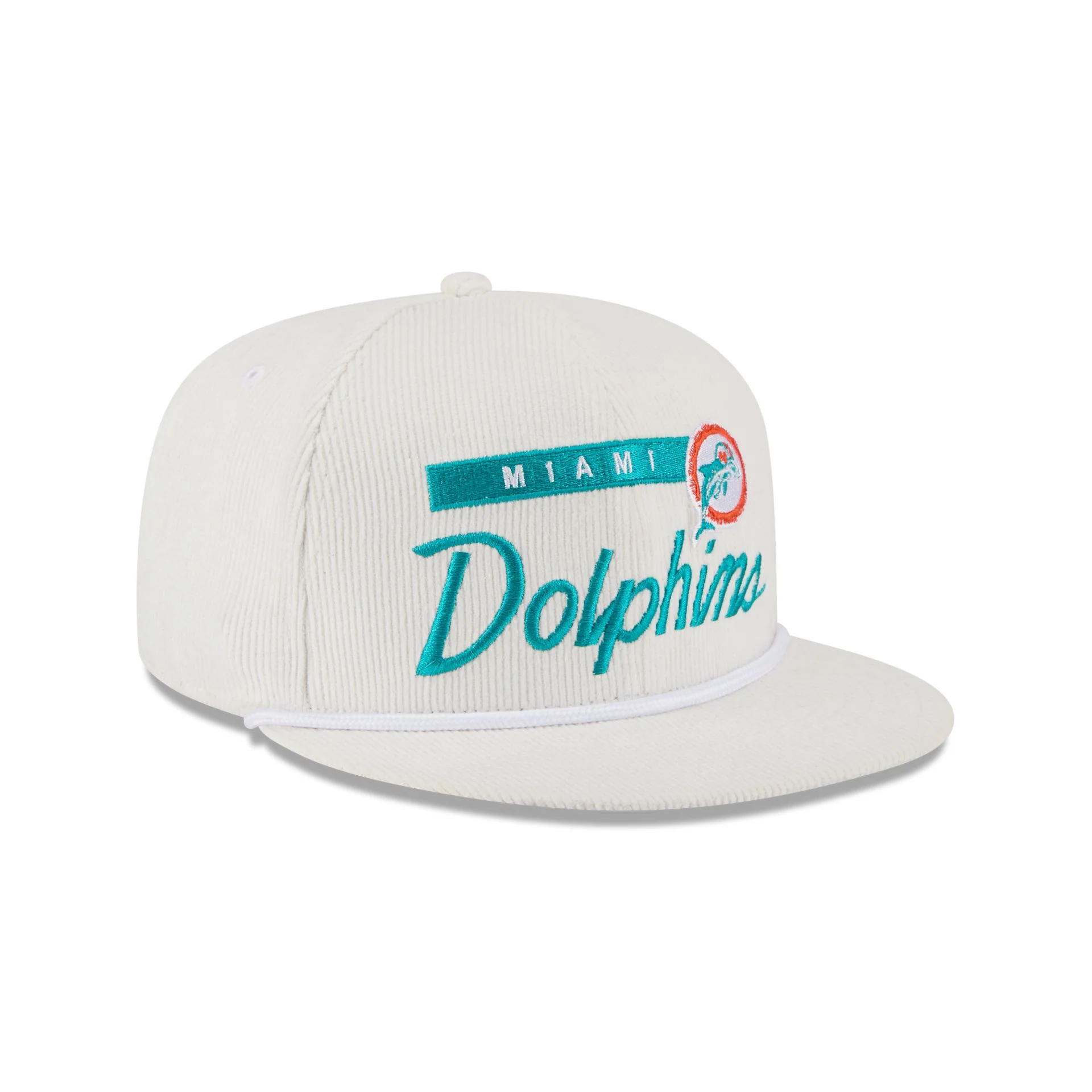 Miami Dolphins Corduroy Rope 9FIFTY Snapback Hat - Image 3