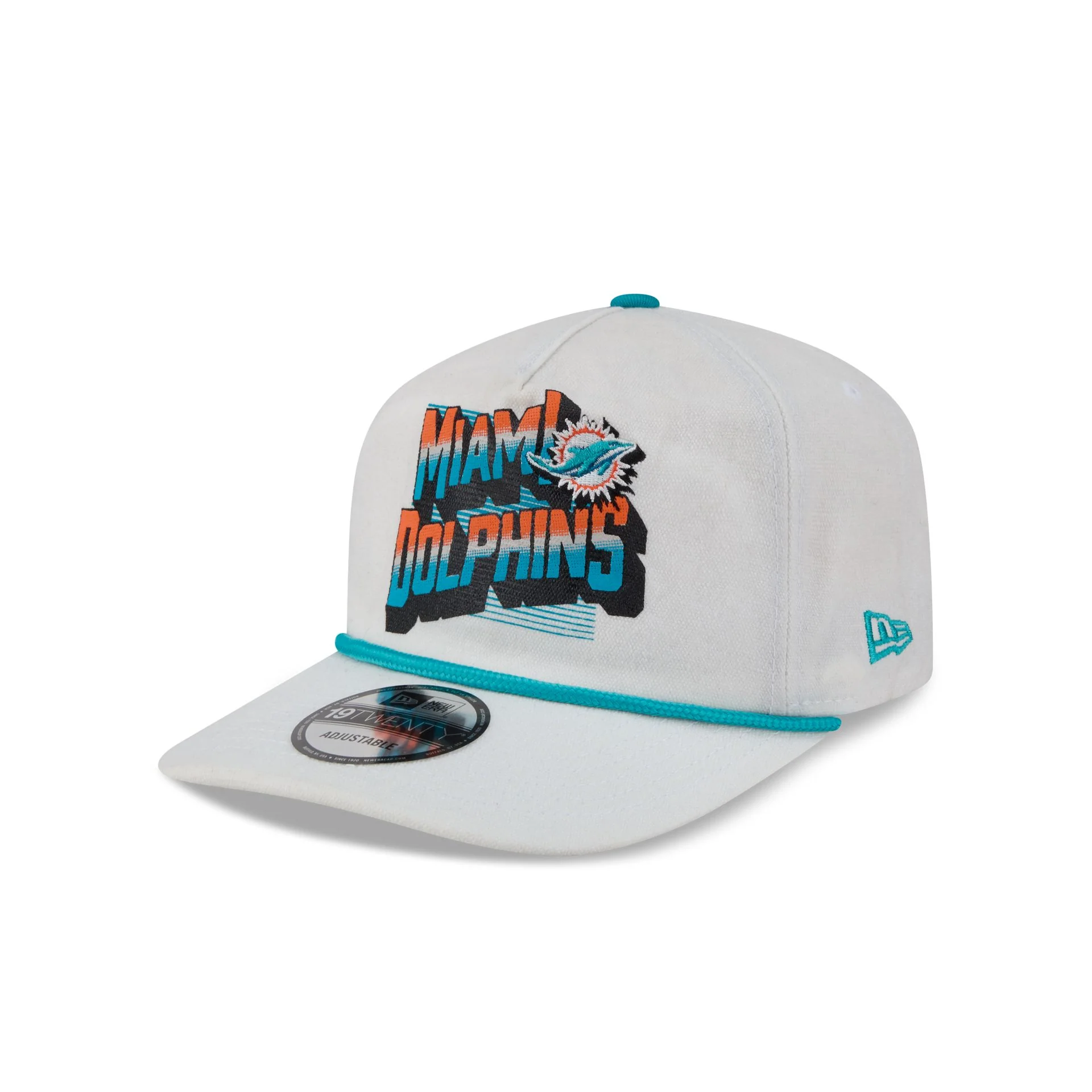 Miami Dolphins Duck Cloth 19TWENTY Adjustable Hat